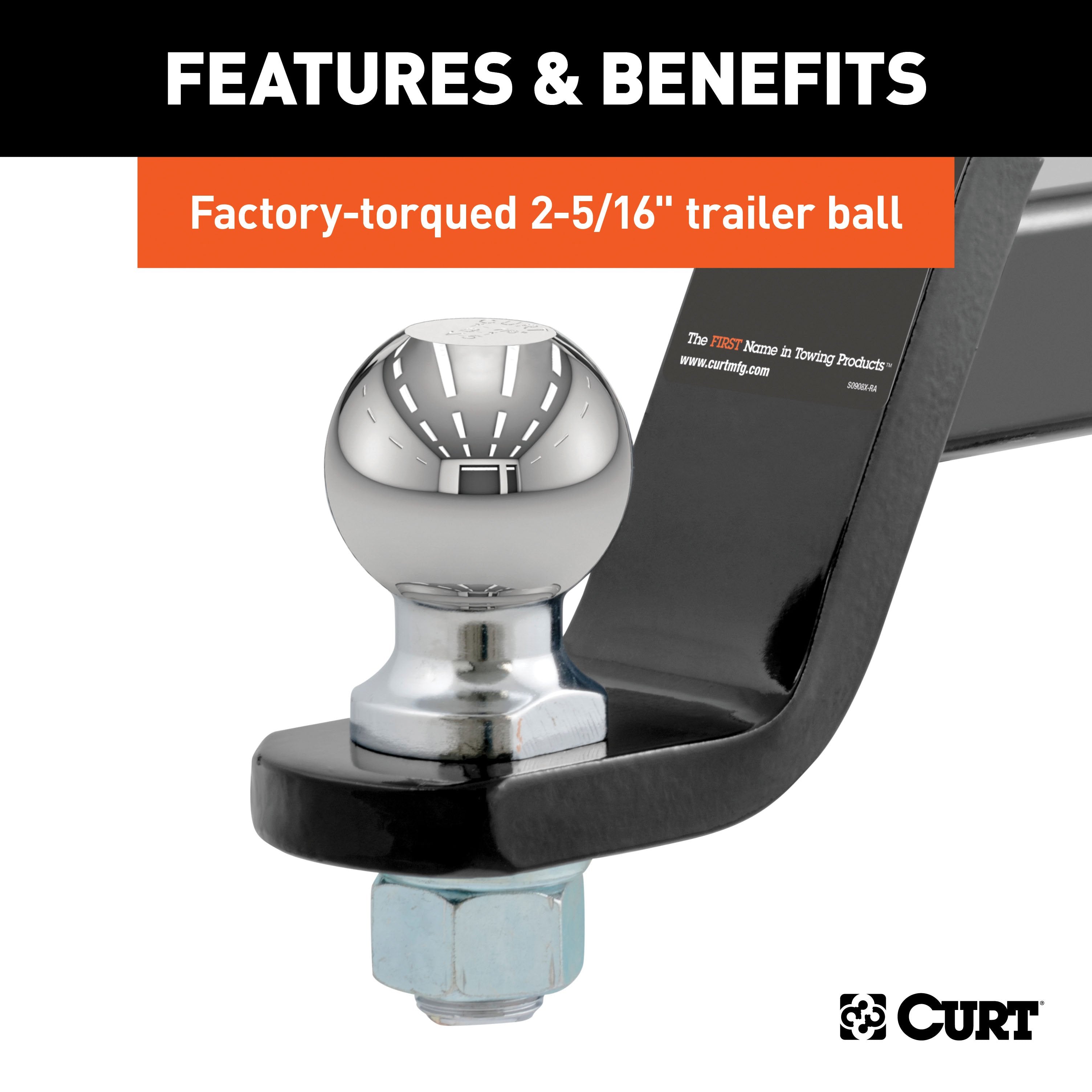 Trailer Hitch Ball Mount,Fixed Ball Mount