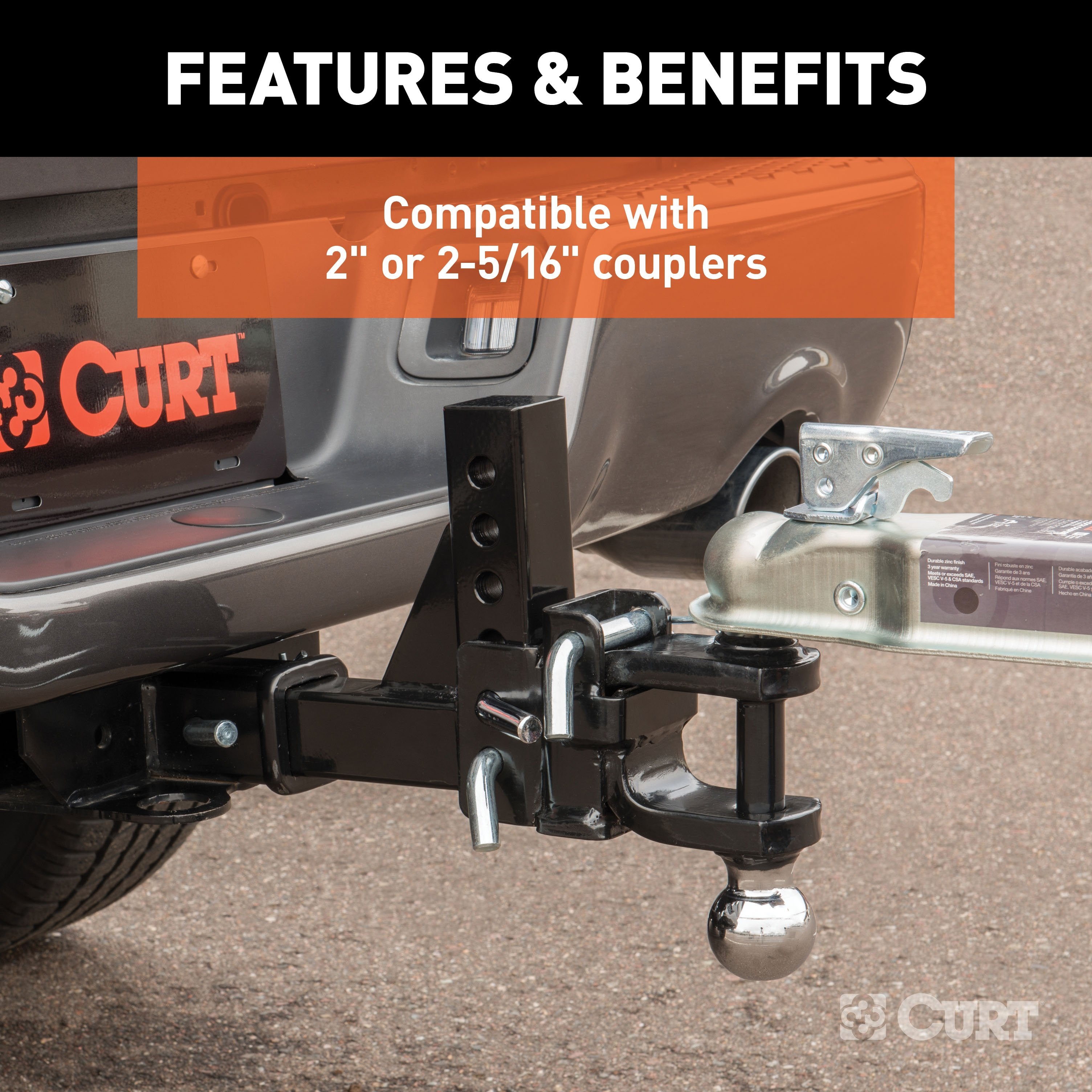 Trailer Hitch Ball Mount,Adjustable Ball Mount