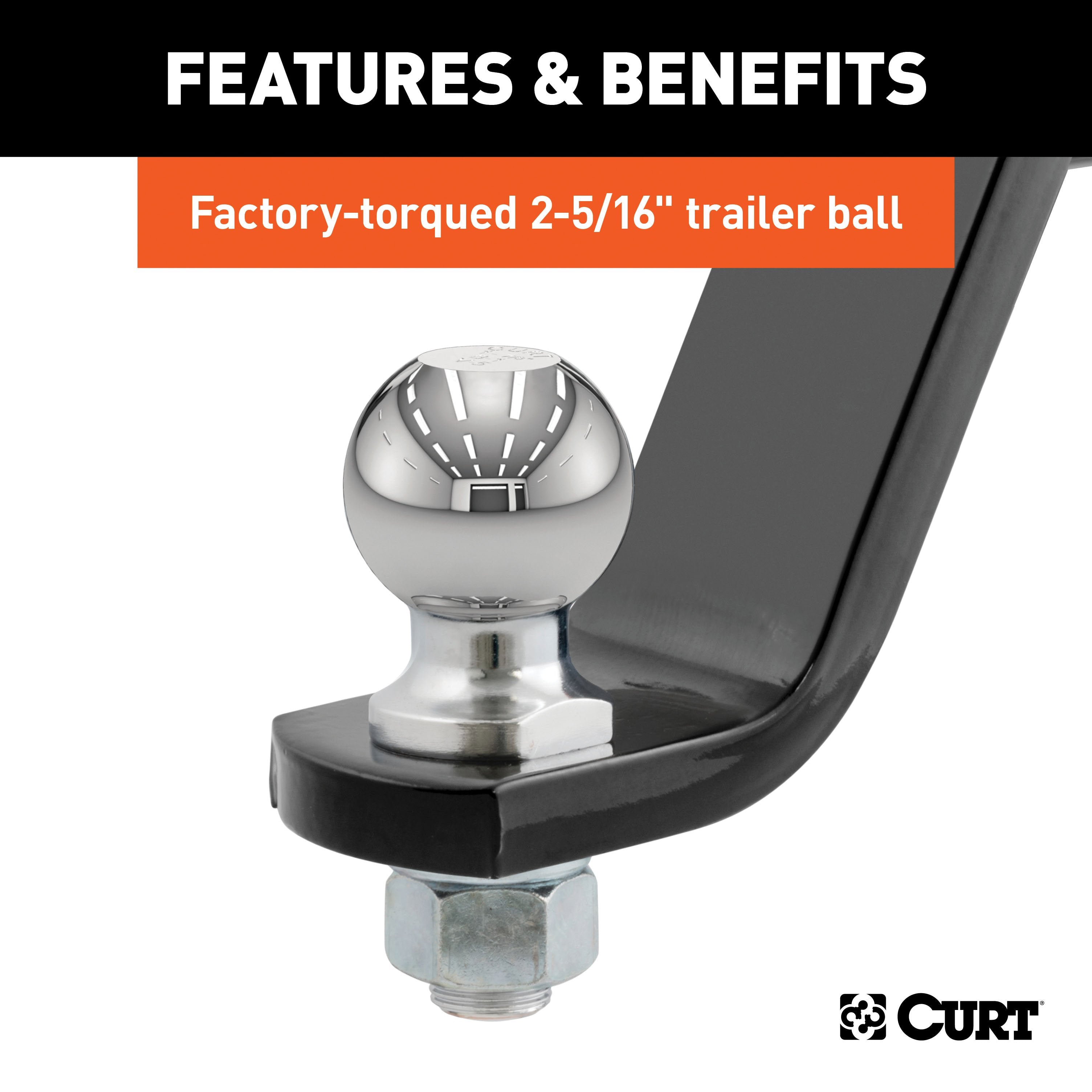 Trailer Hitch Ball Mount,Fixed Ball Mount