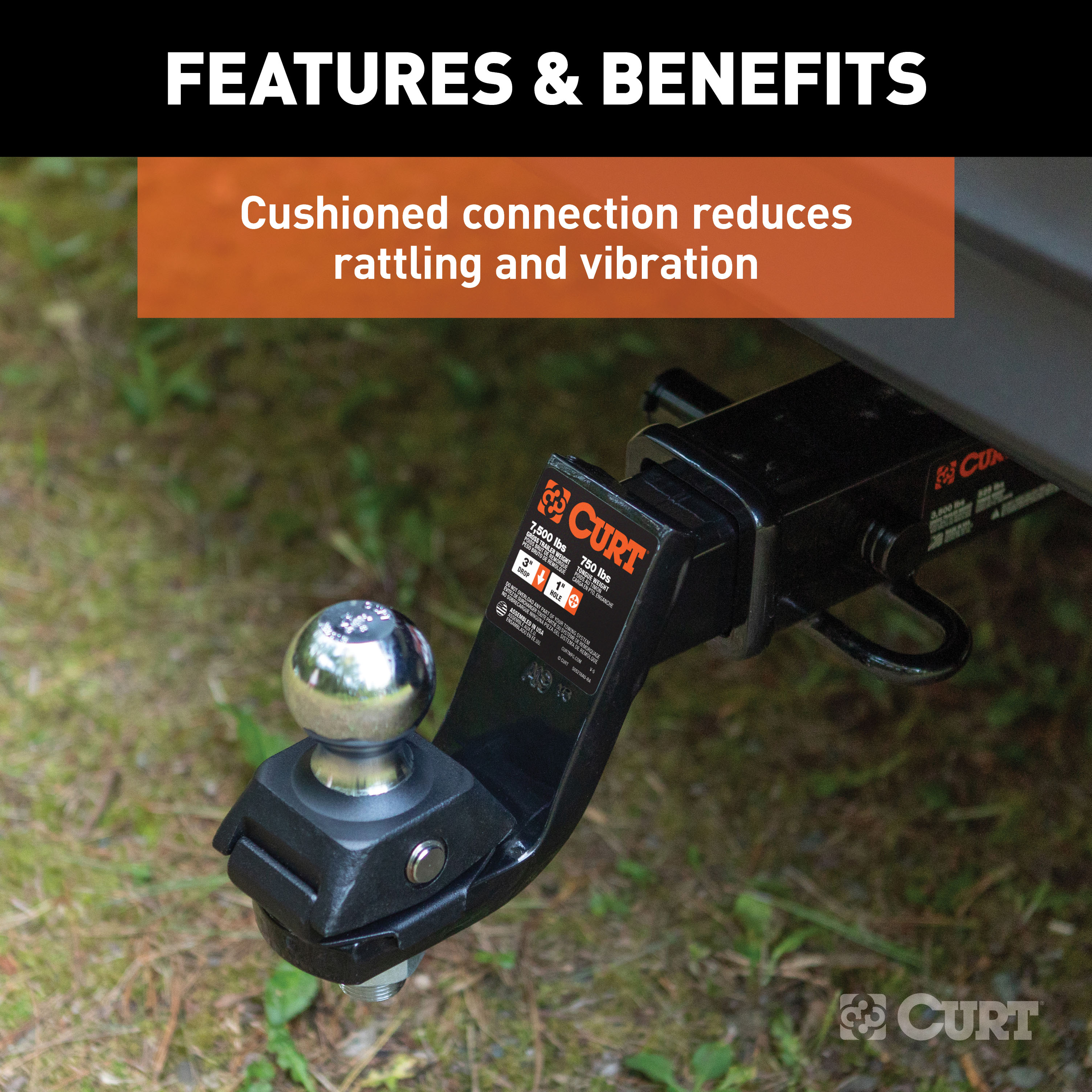 Trailer Hitch Ball Mount,Fixed Ball Mount