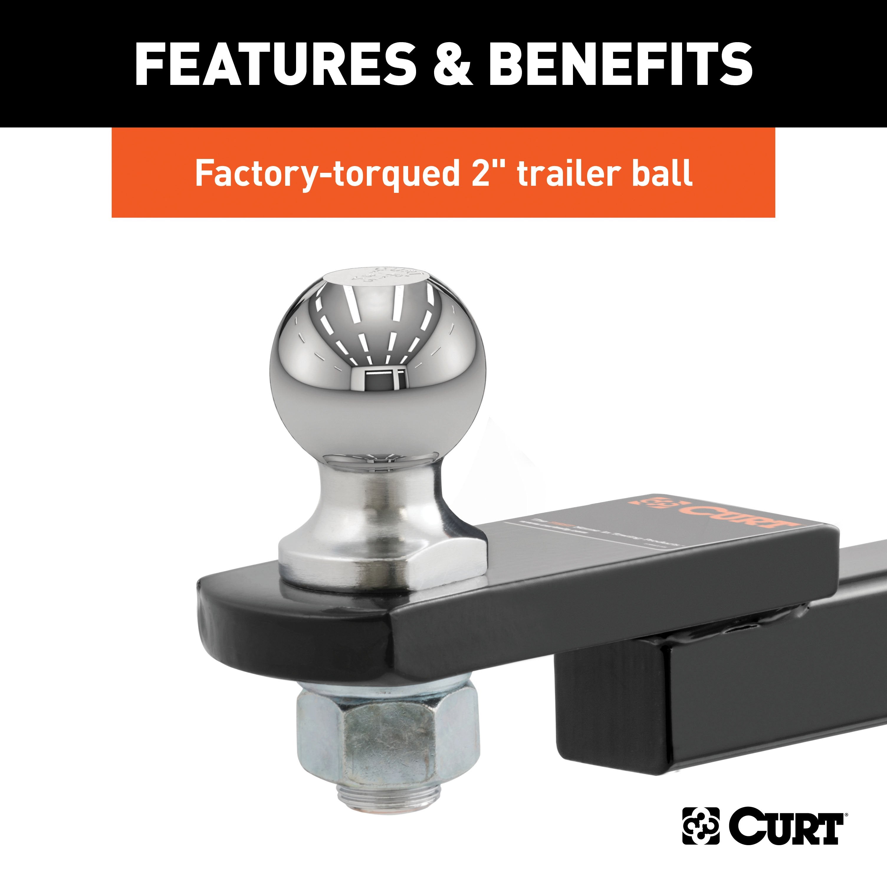 Trailer Hitch Ball Mount,Fixed Ball Mount