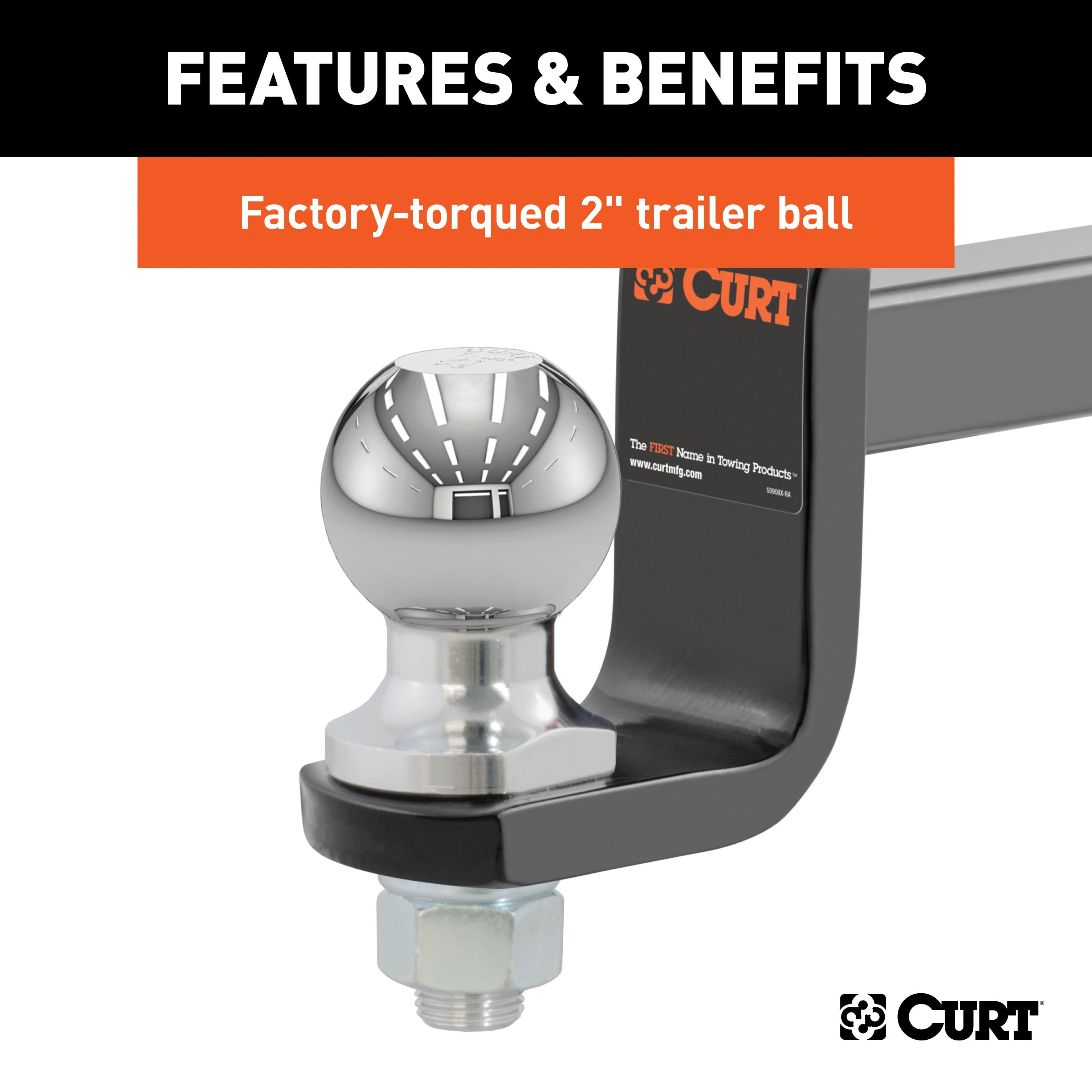 Trailer Hitch Ball Mount,Fixed Ball Mount