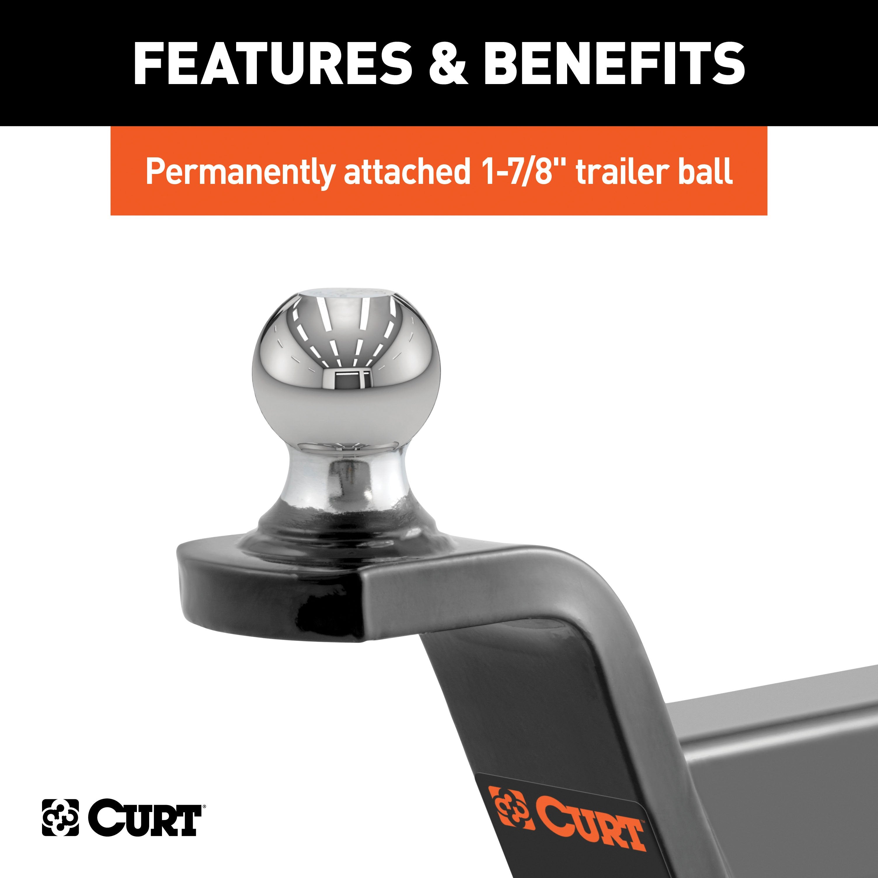 Trailer Hitch Ball Mount,Fixed Ball Mount