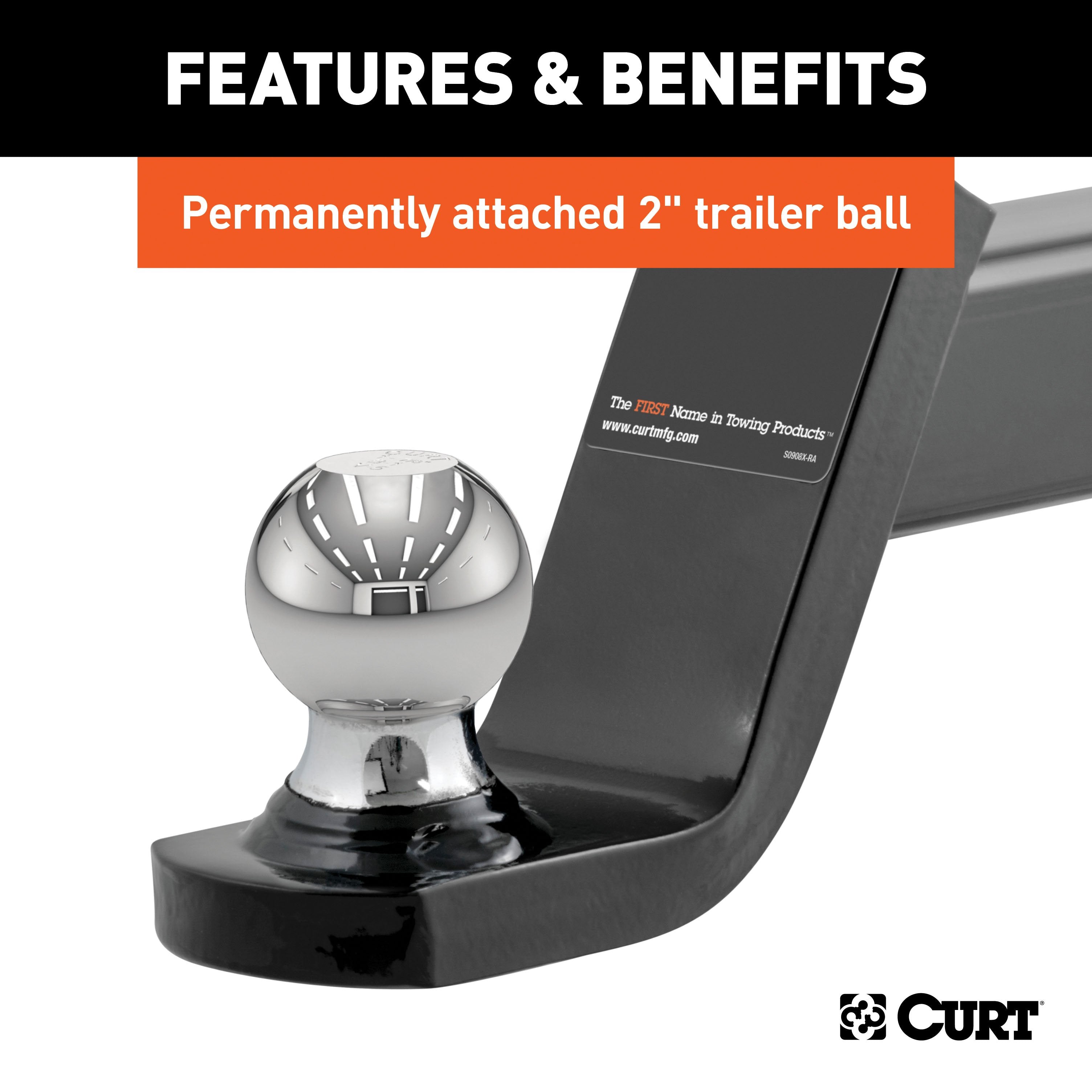 Trailer Hitch Ball Mount,Fixed Ball Mount