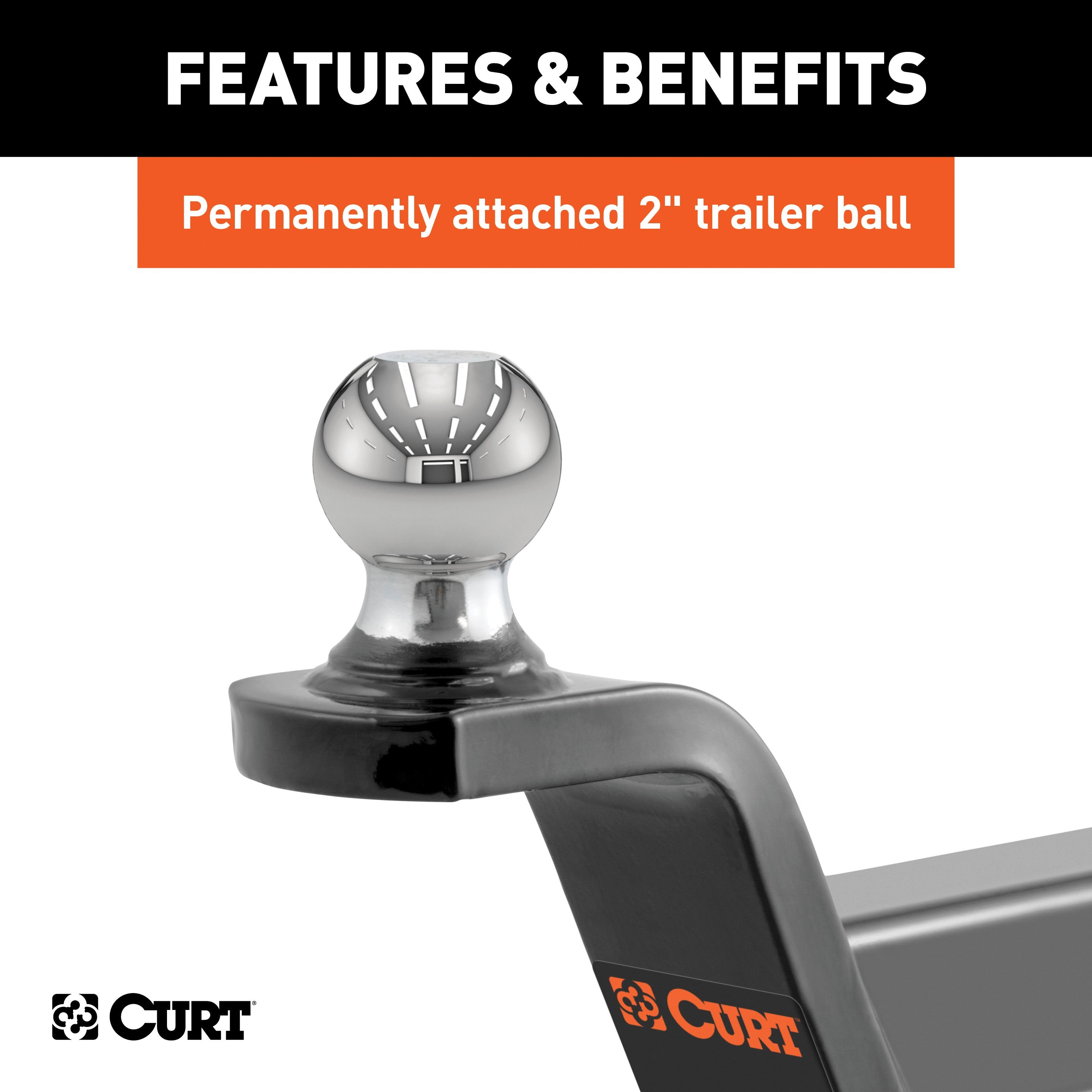 Trailer Hitch Ball Mount,Fixed Ball Mount