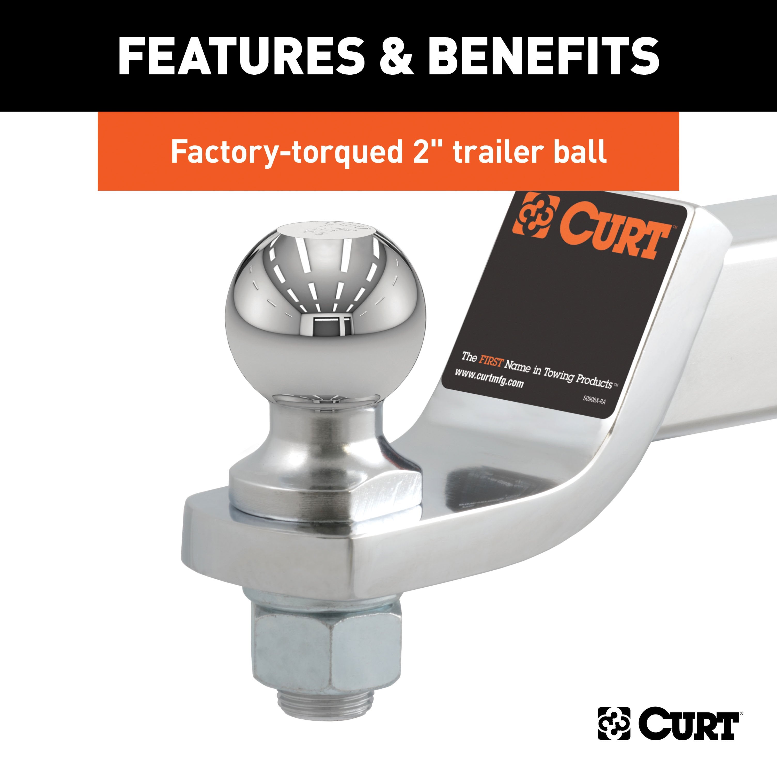 Trailer Hitch Ball Mount,Fixed Ball Mount