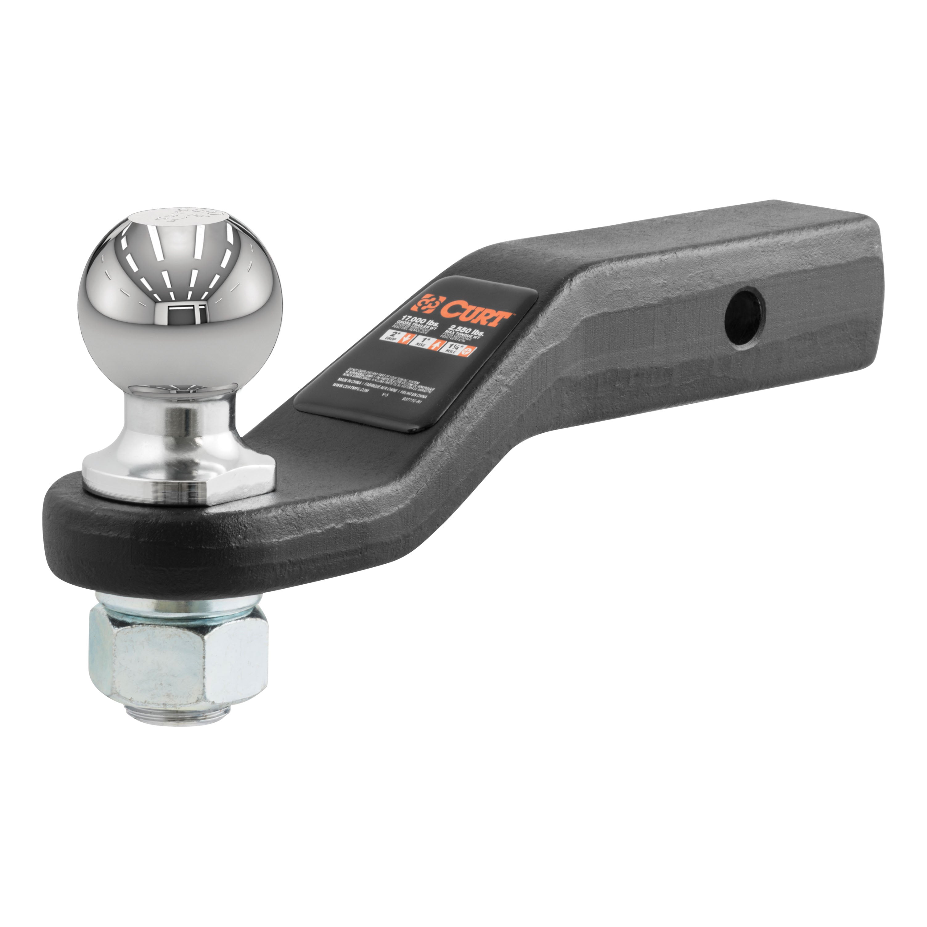 Trailer Hitch Ball Mount,Fixed Ball Mount