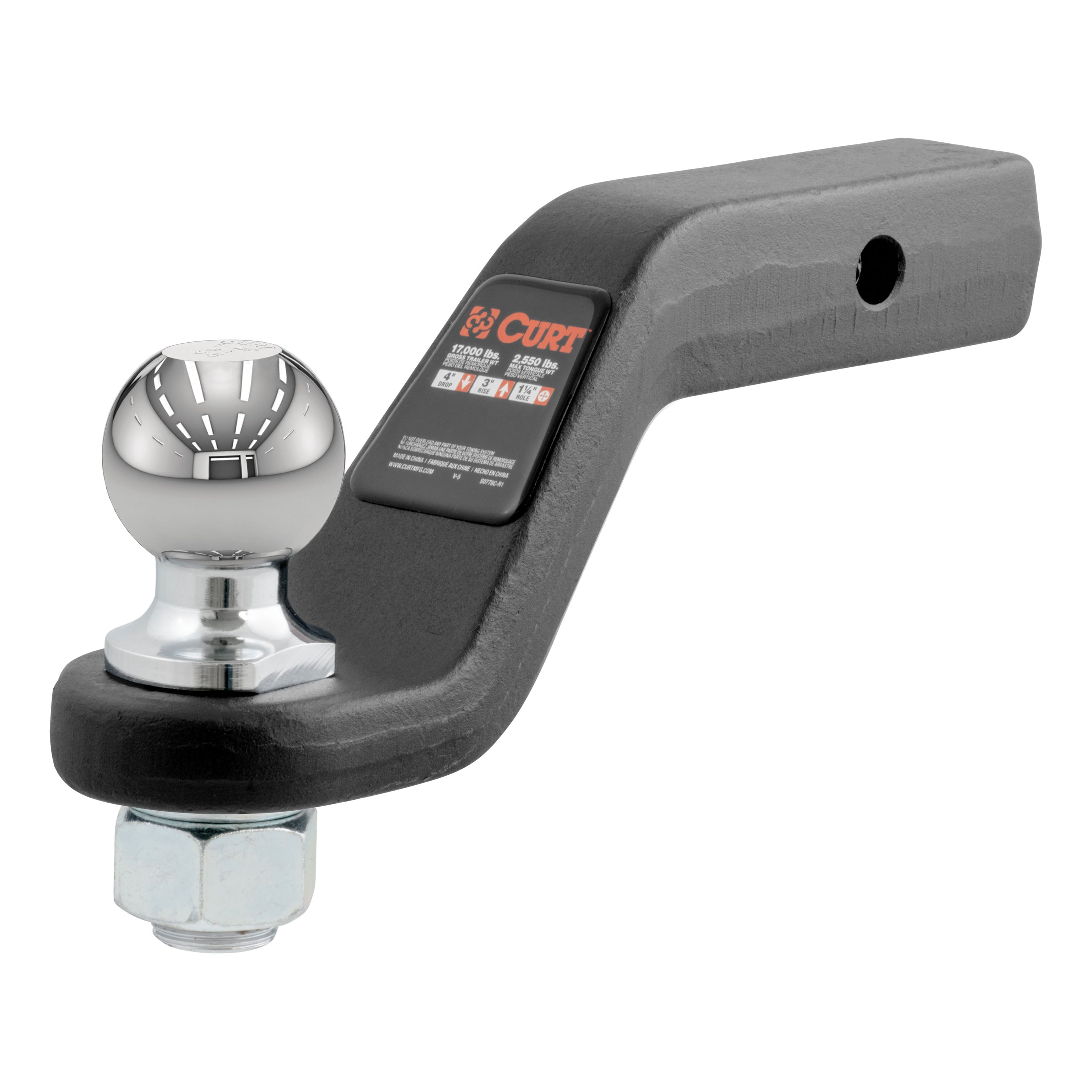 Trailer Hitch Ball Mount,Fixed Ball Mount