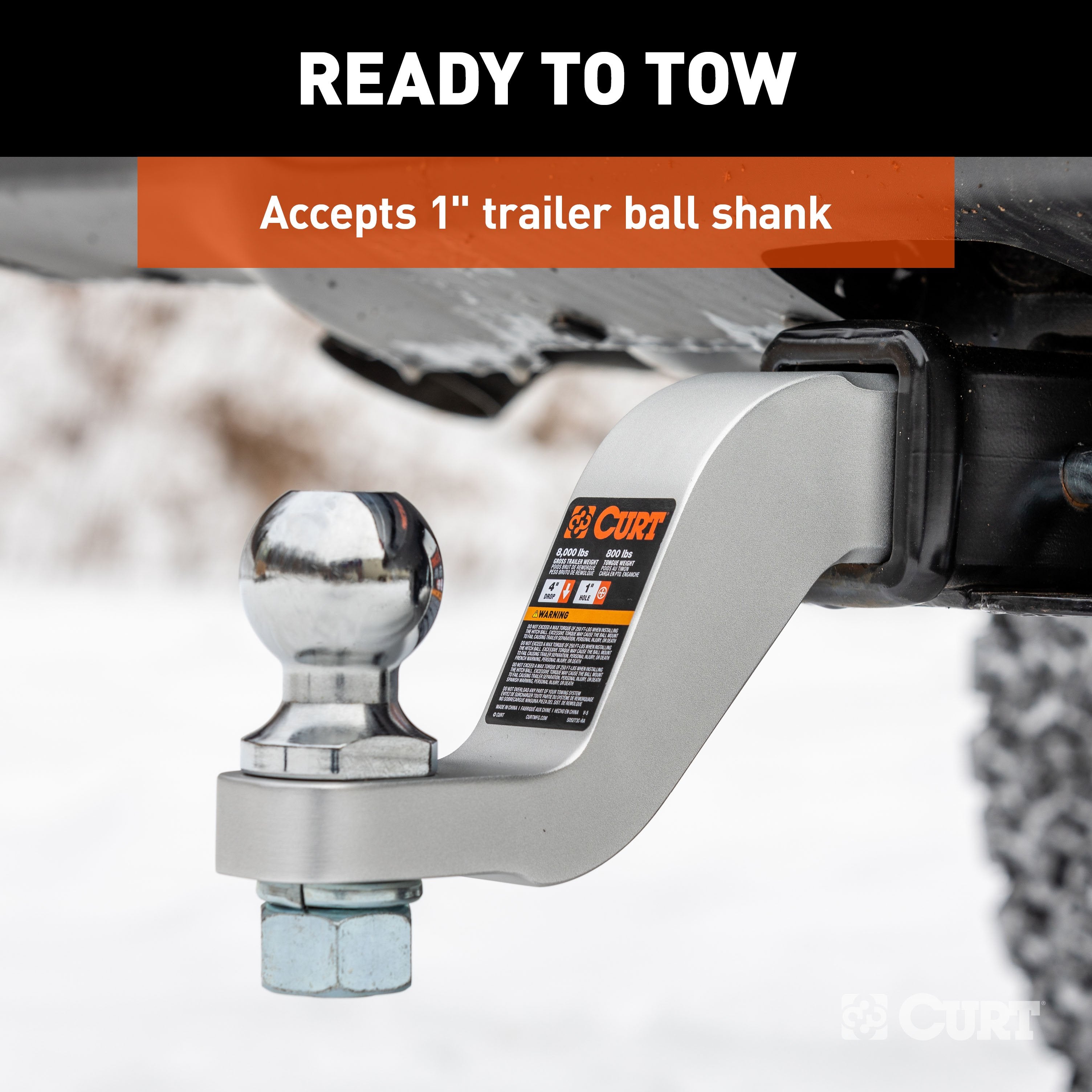 Trailer Hitch Ball Mount,Fixed Ball Mount