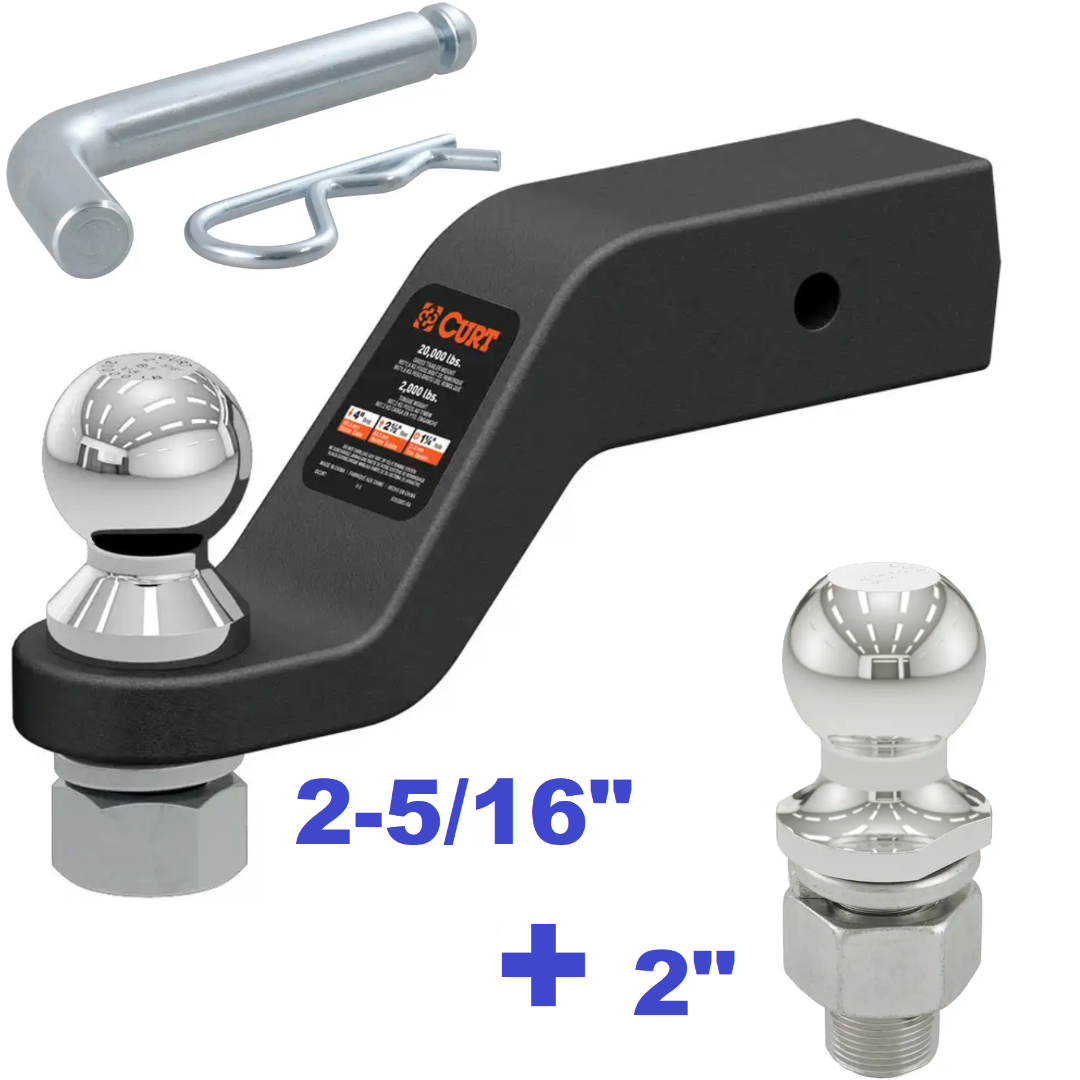Trailer Hitch Ball Mount,Fixed Ball Mount