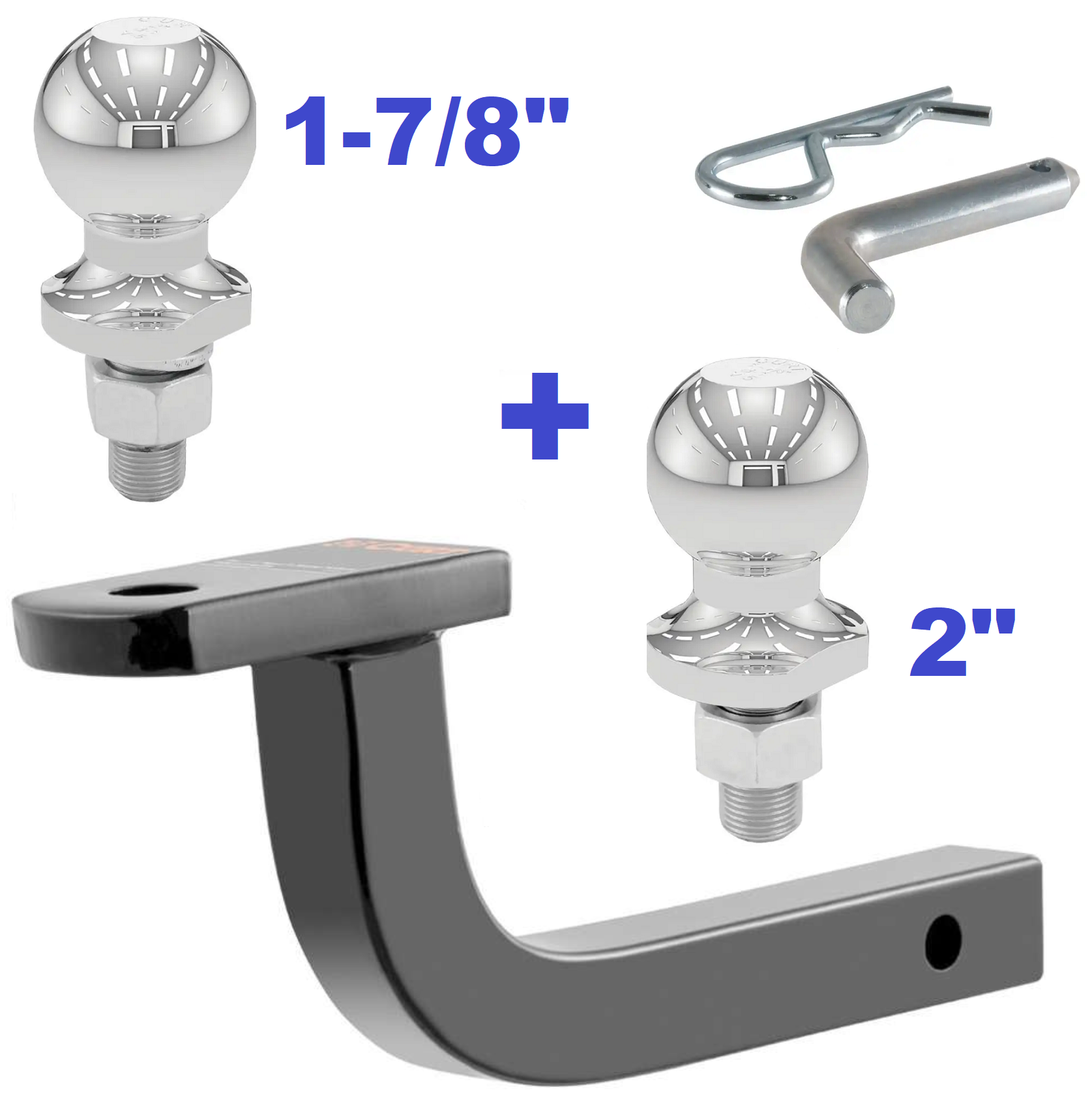Trailer Hitch Ball Mount,Fixed Ball Mount
