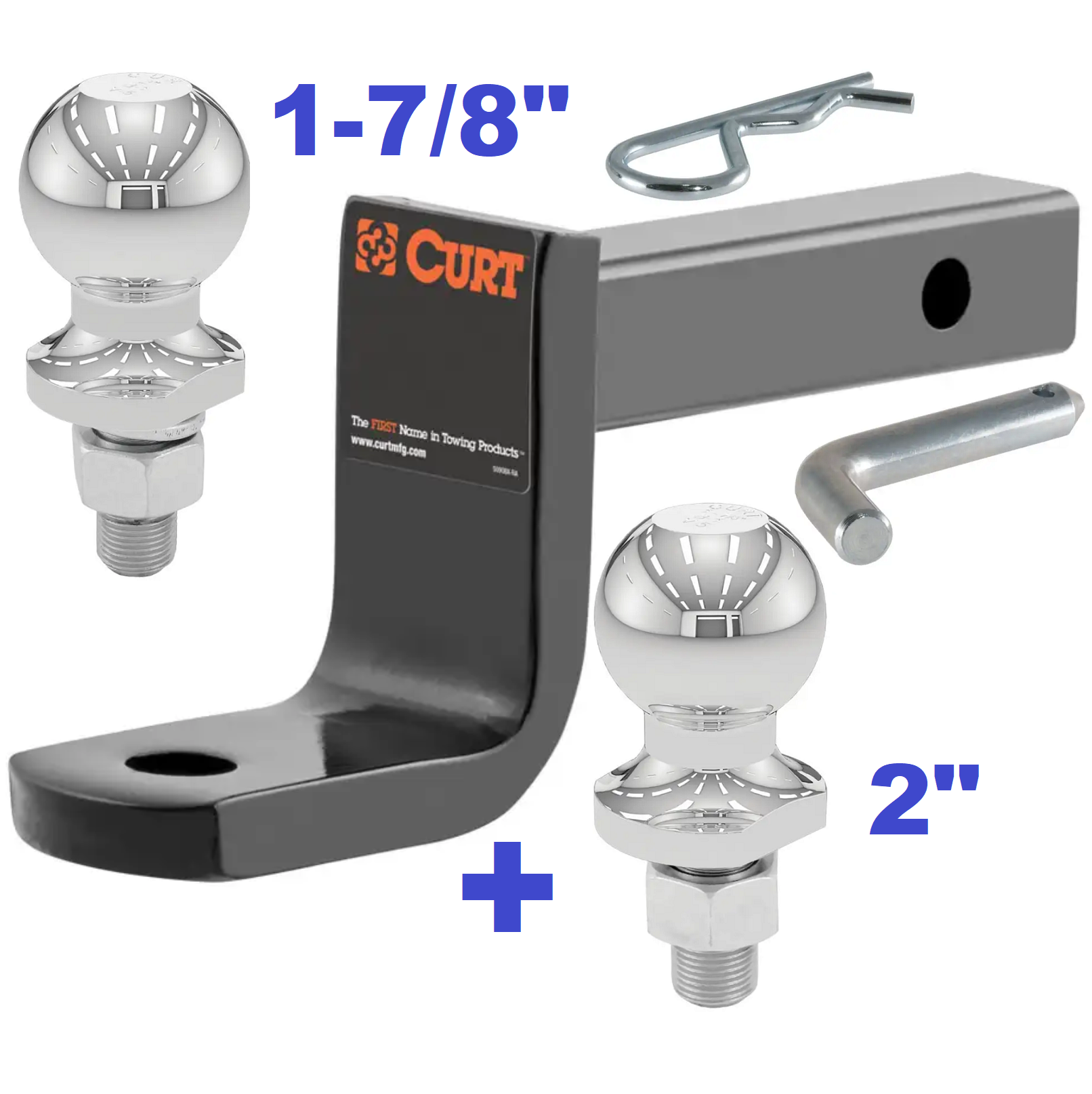 Trailer Hitch Ball Mount,Fixed Ball Mount