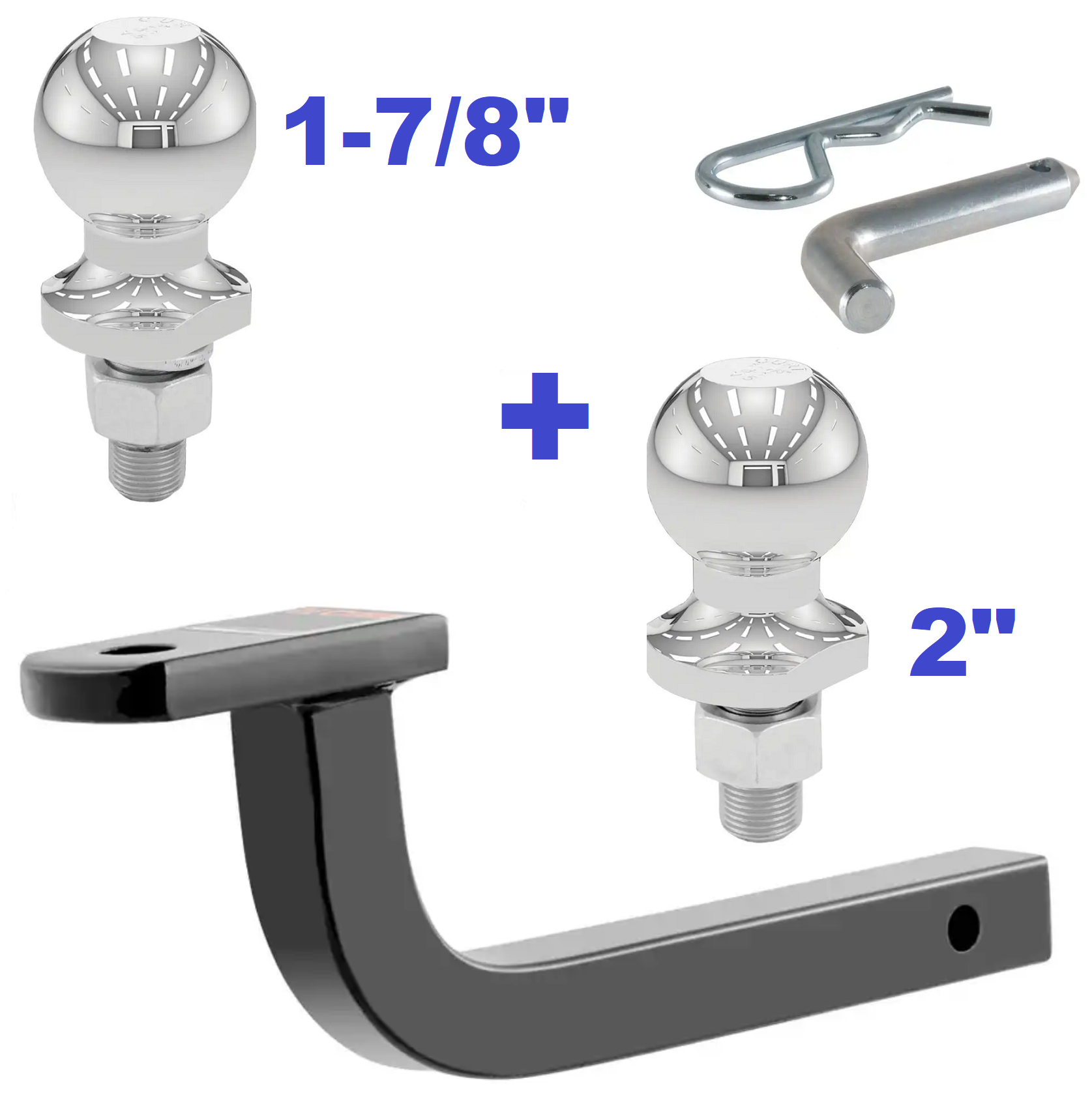 Trailer Hitch Ball Mount,Fixed Ball Mount