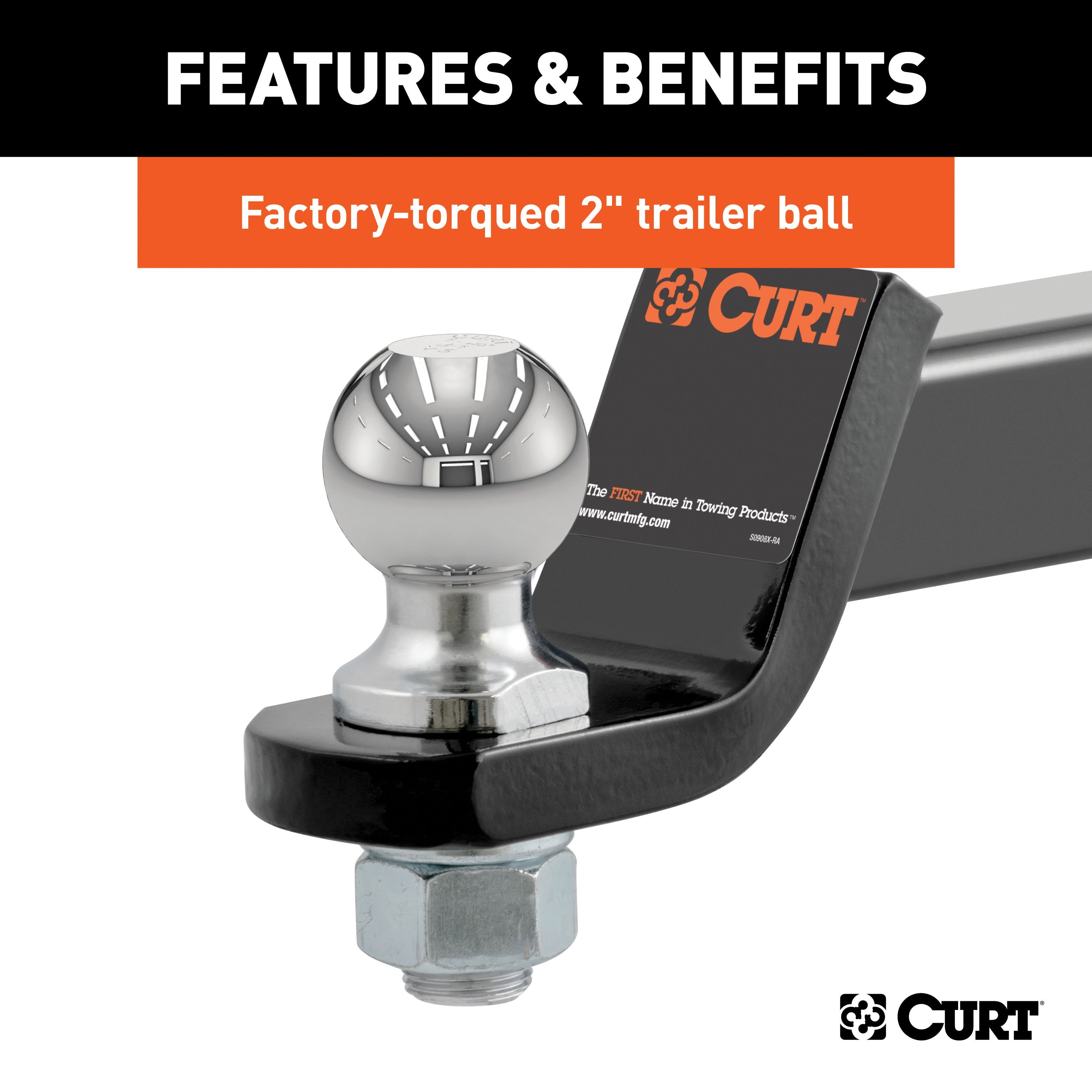 Trailer Hitch Ball Mount,Fixed Ball Mount