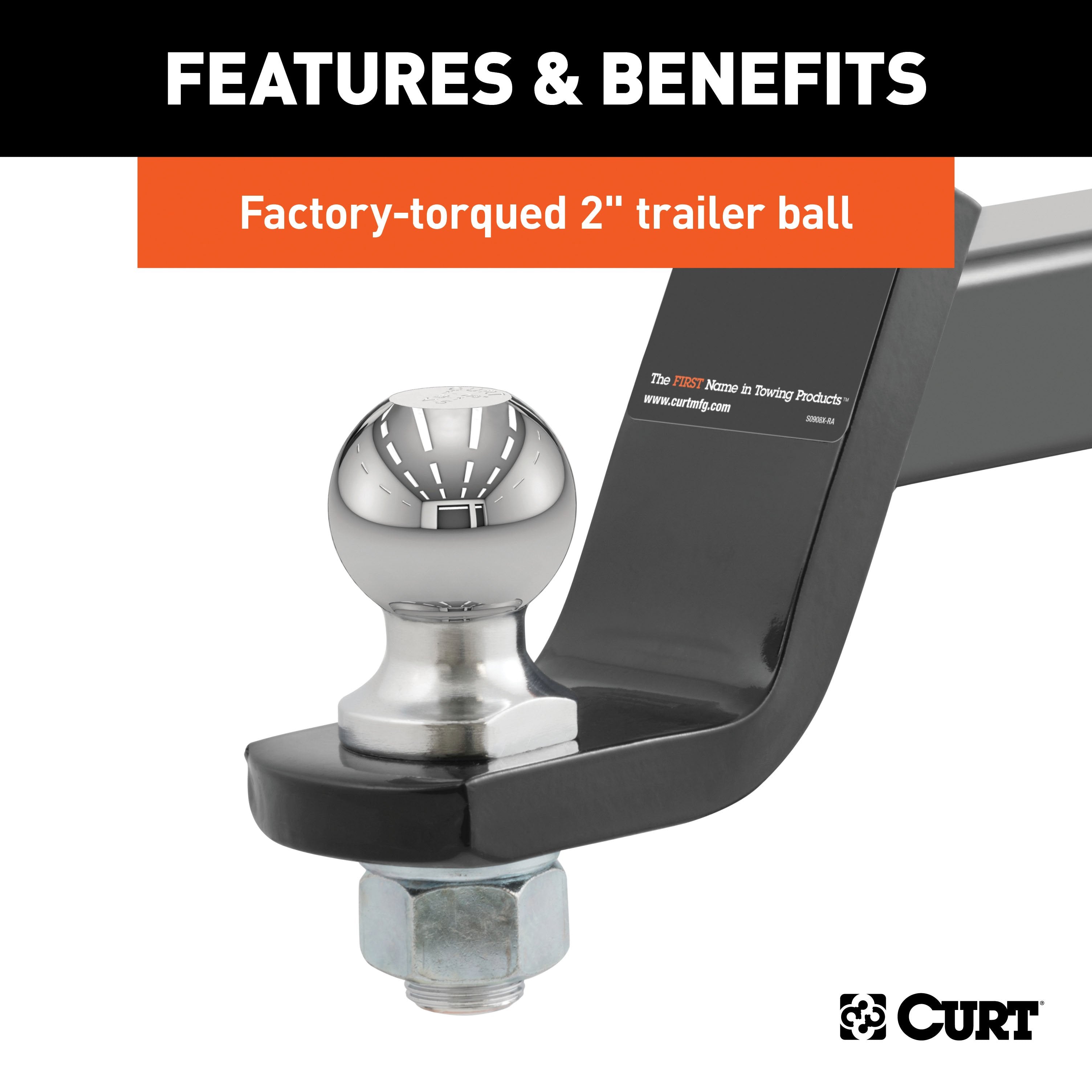 Trailer Hitch Ball Mount,Fixed Ball Mount