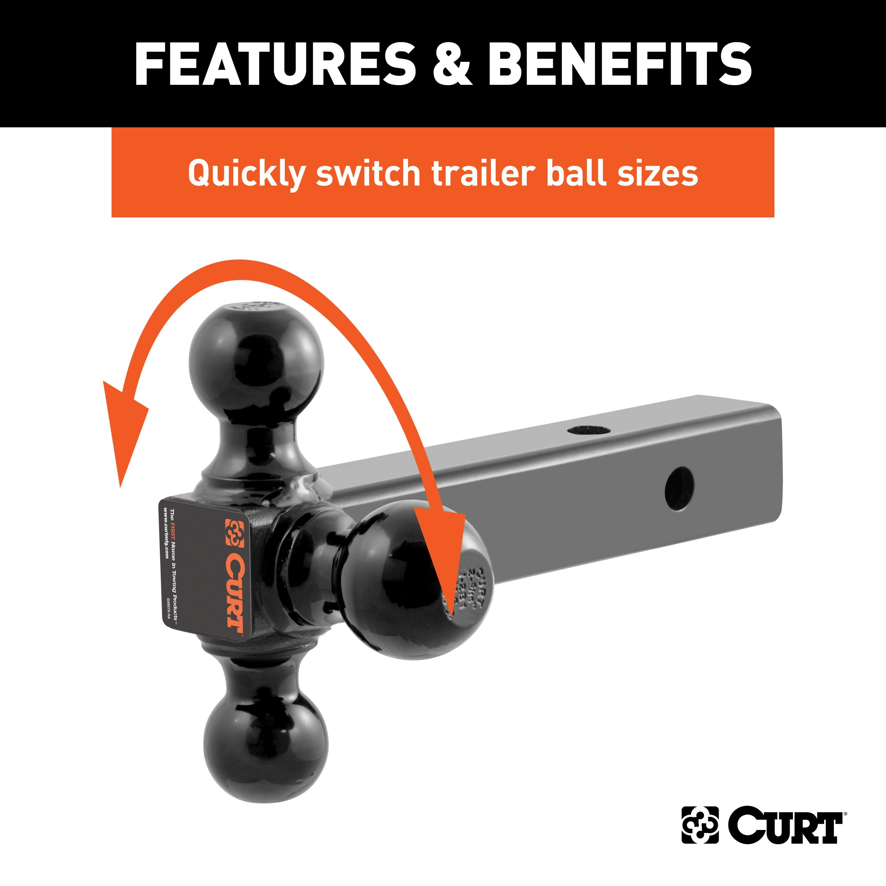 Trailer Hitch Ball Mount,Fixed Ball Mount