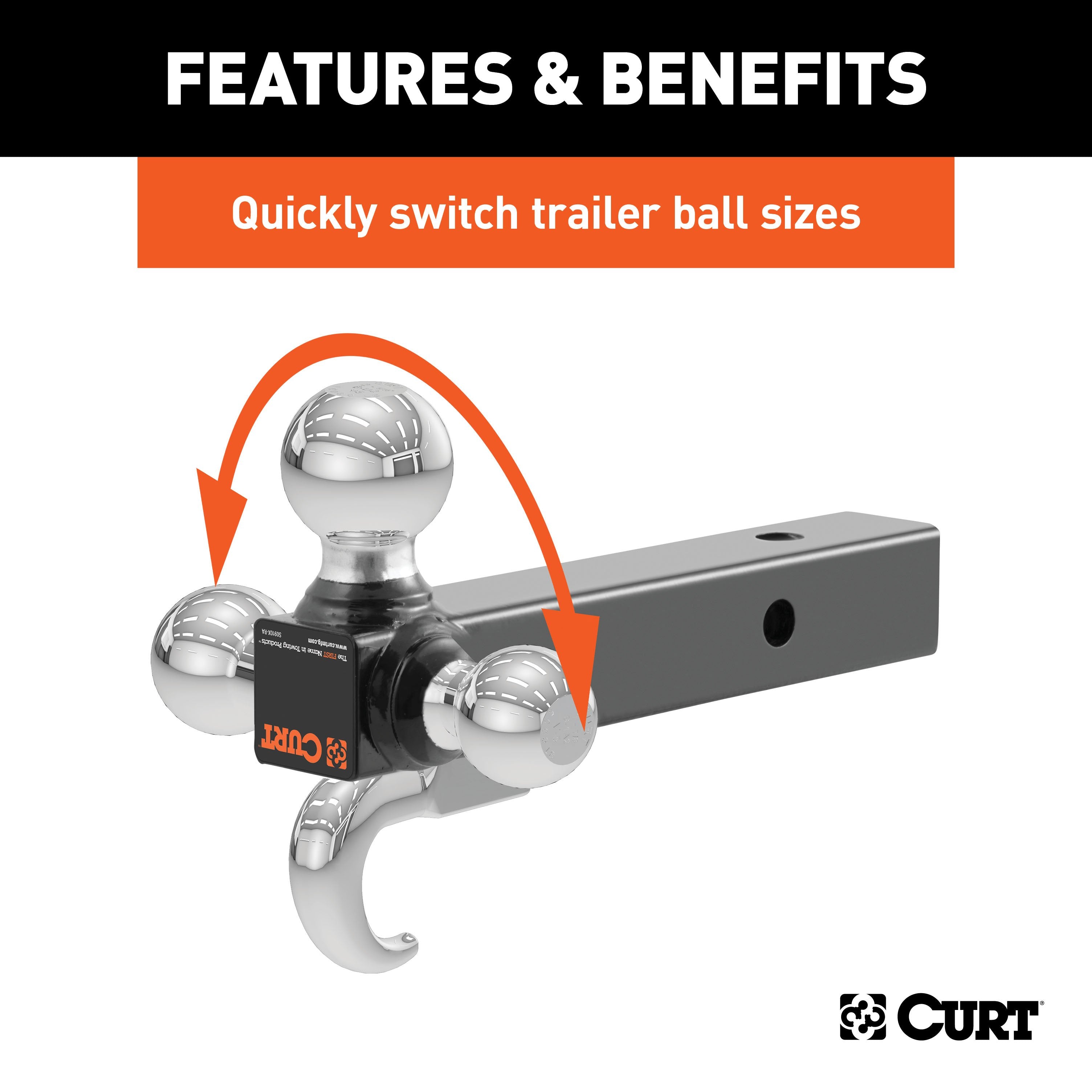 Trailer Hitch Ball Mount,Fixed Ball Mount