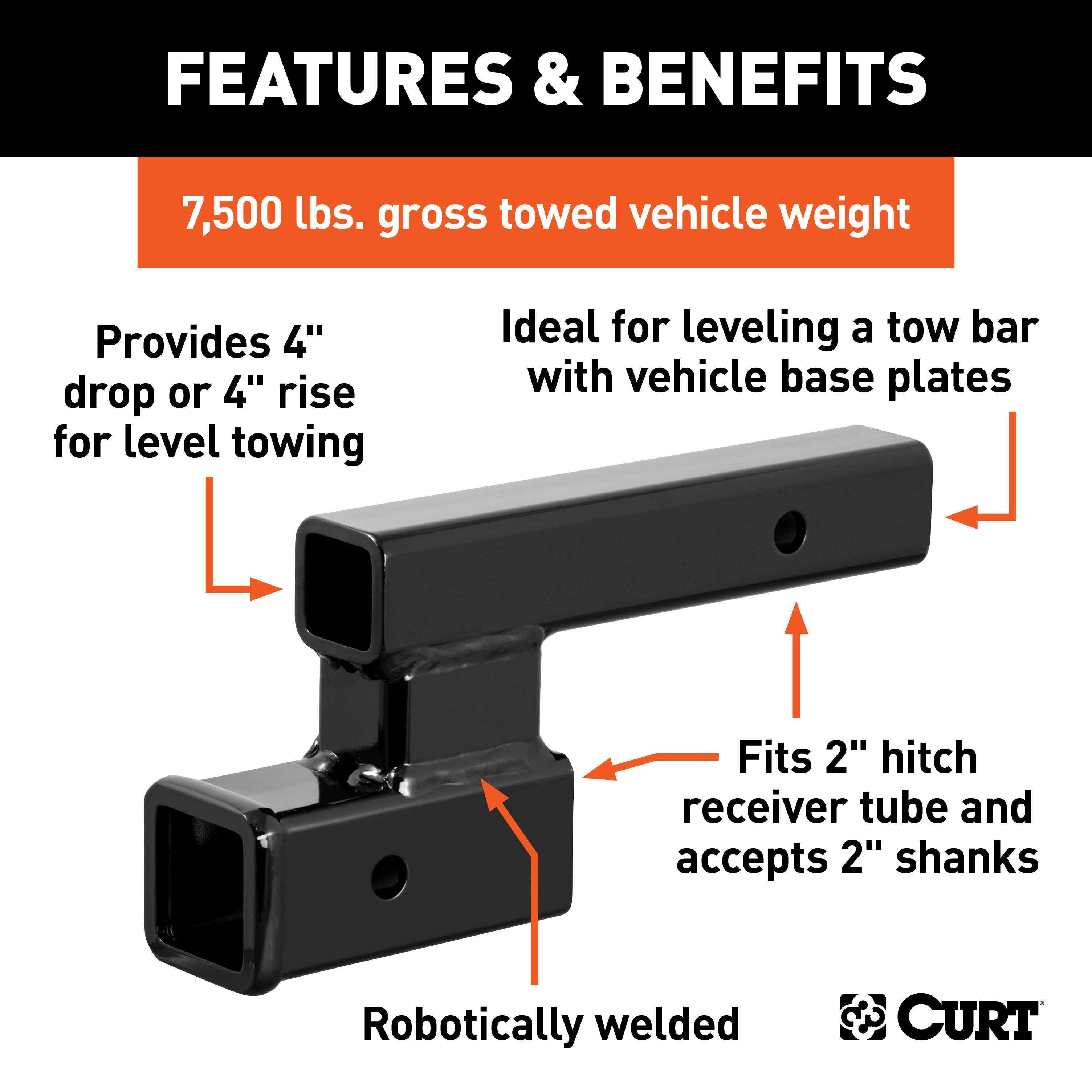 RV Flat Towing Parts,Hitch Adapters and Extenders