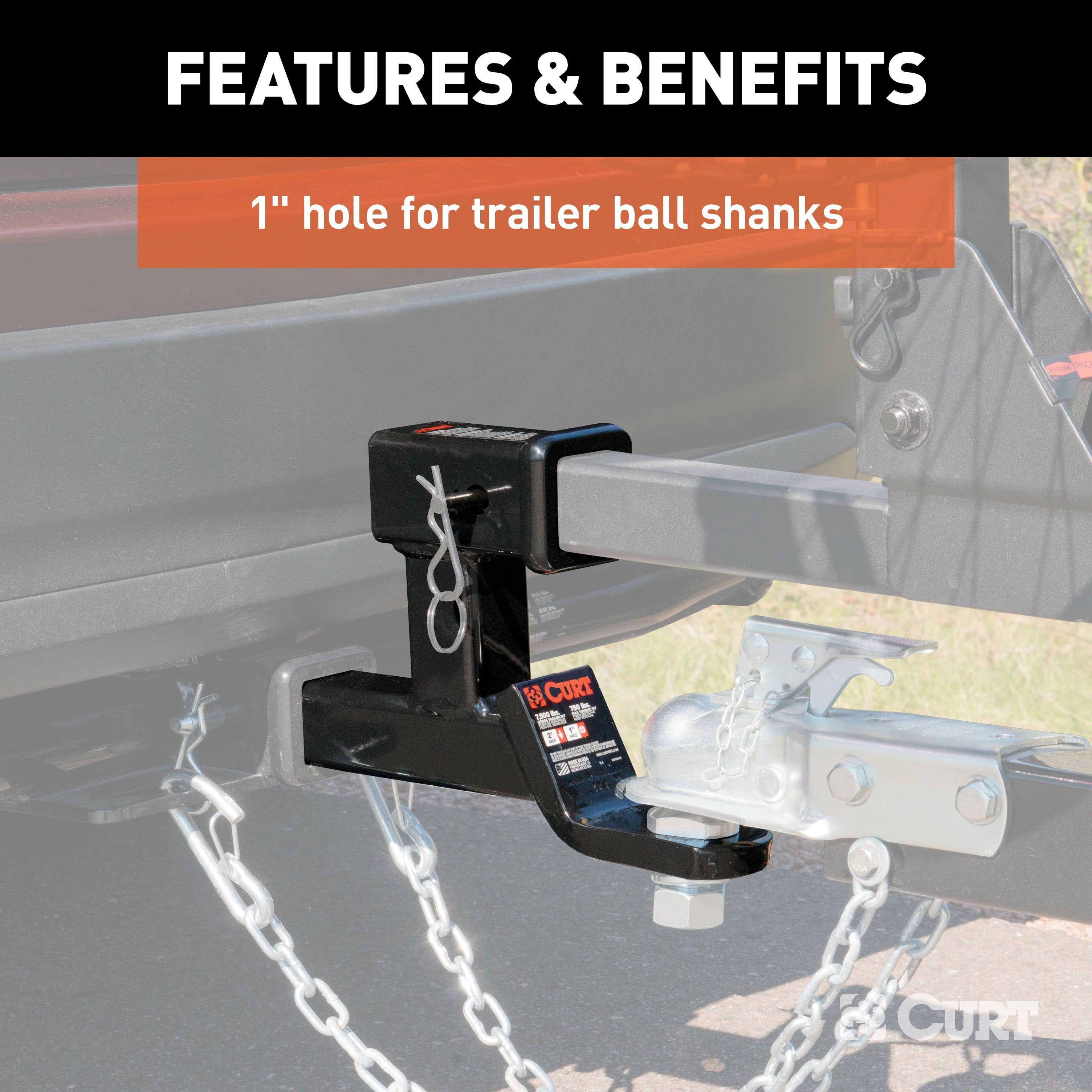 Trailer Hitch Ball Mount,Fixed Ball Mount