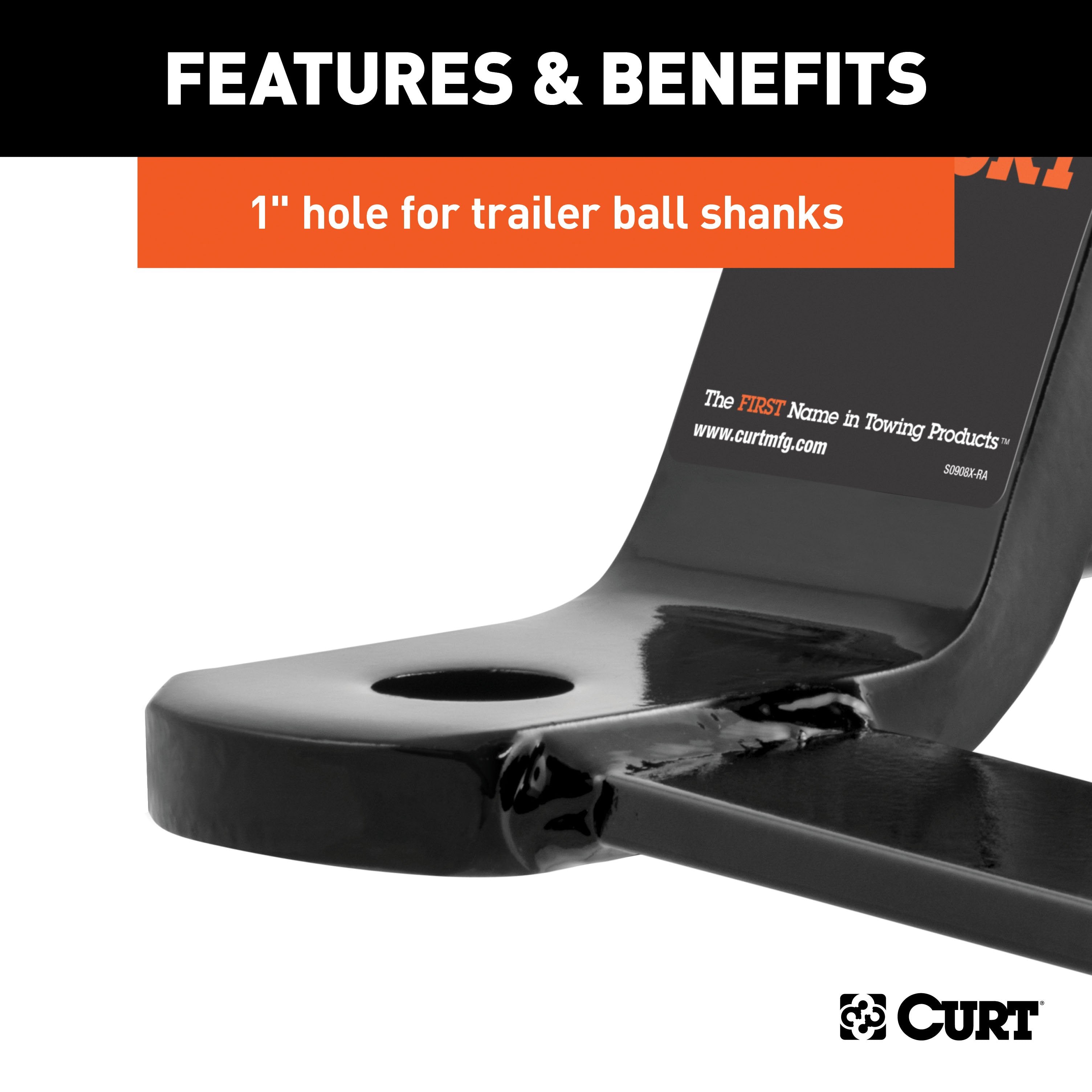 Trailer Hitch Ball Mount,Fixed Ball Mount