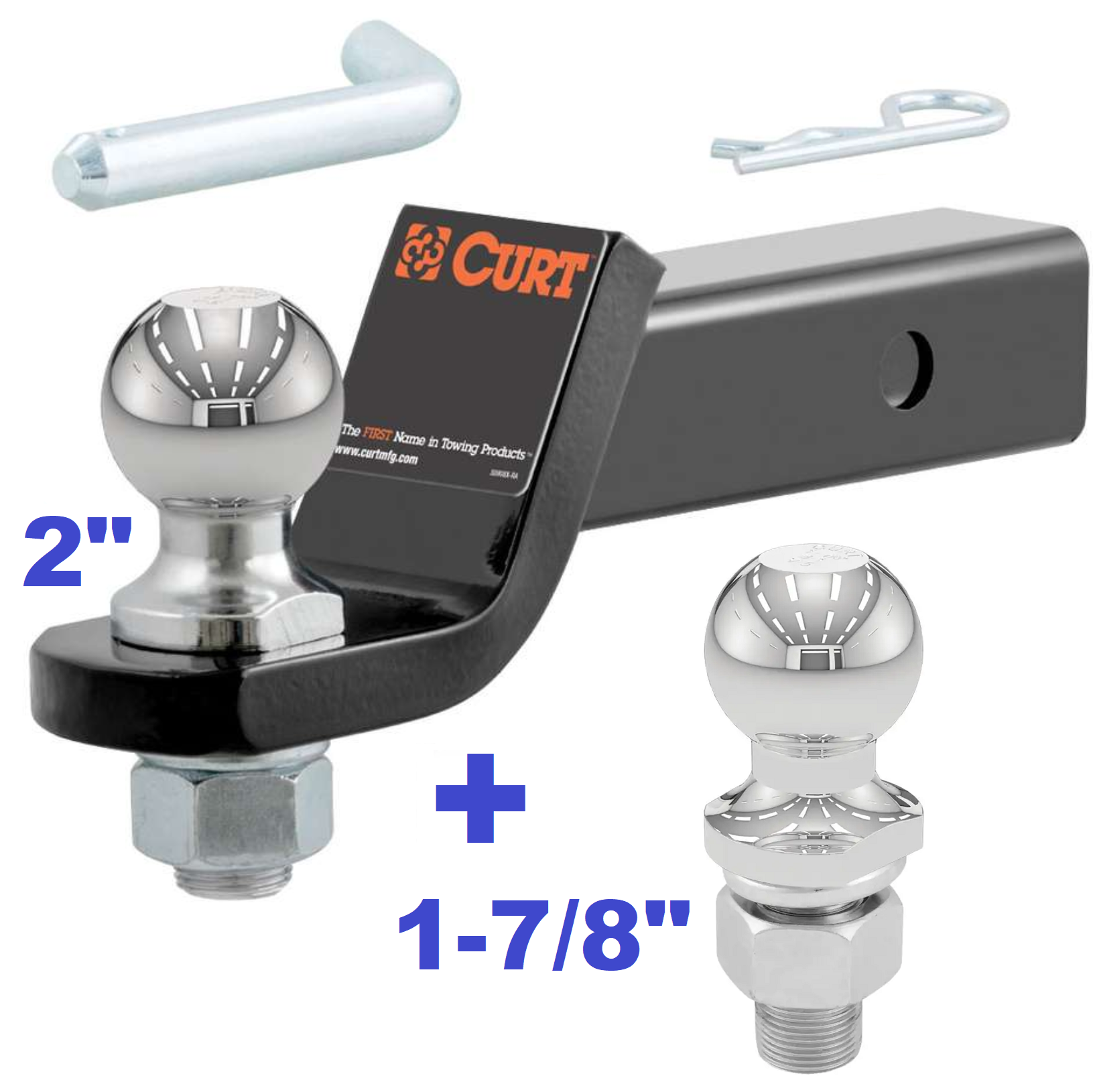 Trailer Hitch Ball Mount,Fixed Ball Mount