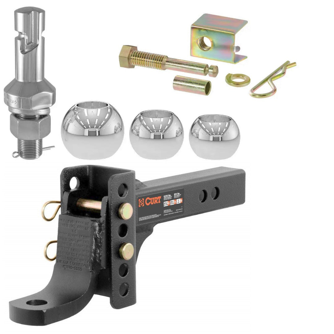 Trailer Hitch Ball Mount,Adjustable Ball Mount