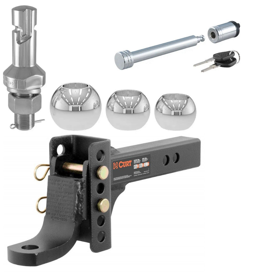 Trailer Hitch Ball Mount,Adjustable Ball Mount