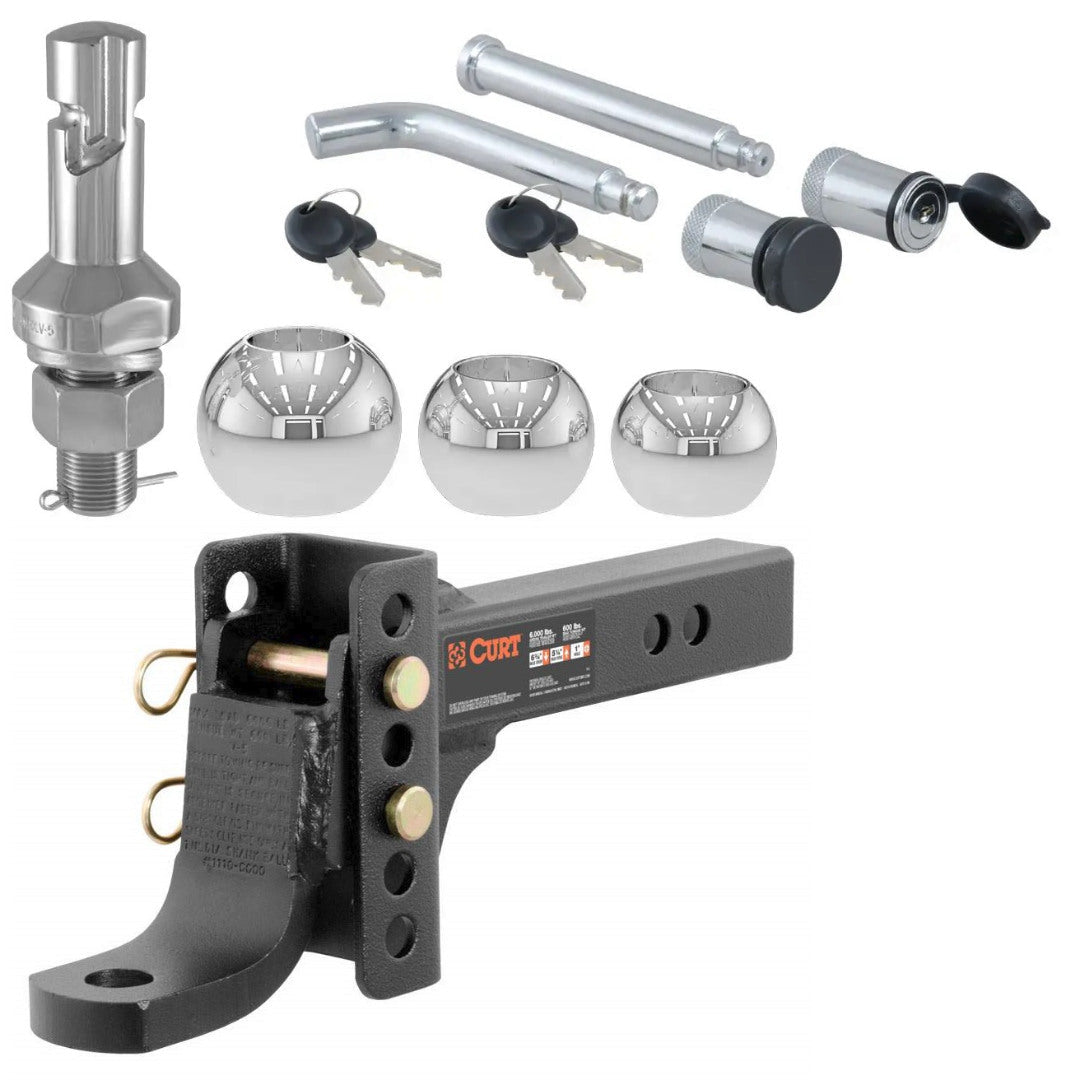 Trailer Hitch Ball Mount,Adjustable Ball Mount