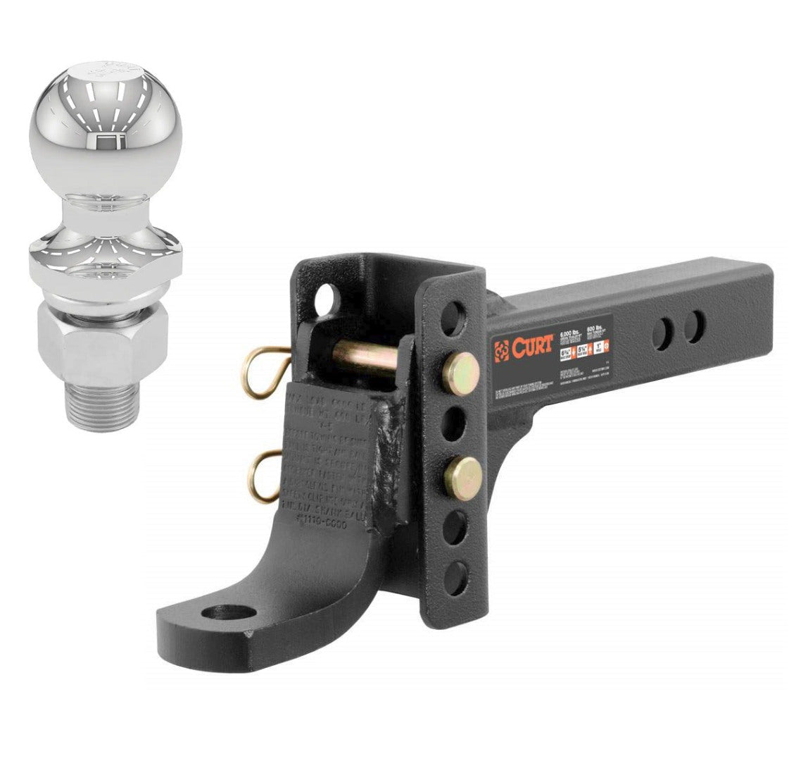 Trailer Hitch Ball Mount,Adjustable Ball Mount