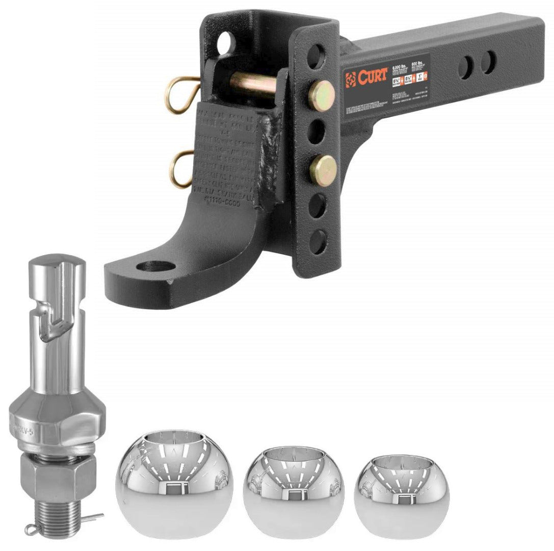 Trailer Hitch Ball Mount,Adjustable Ball Mount
