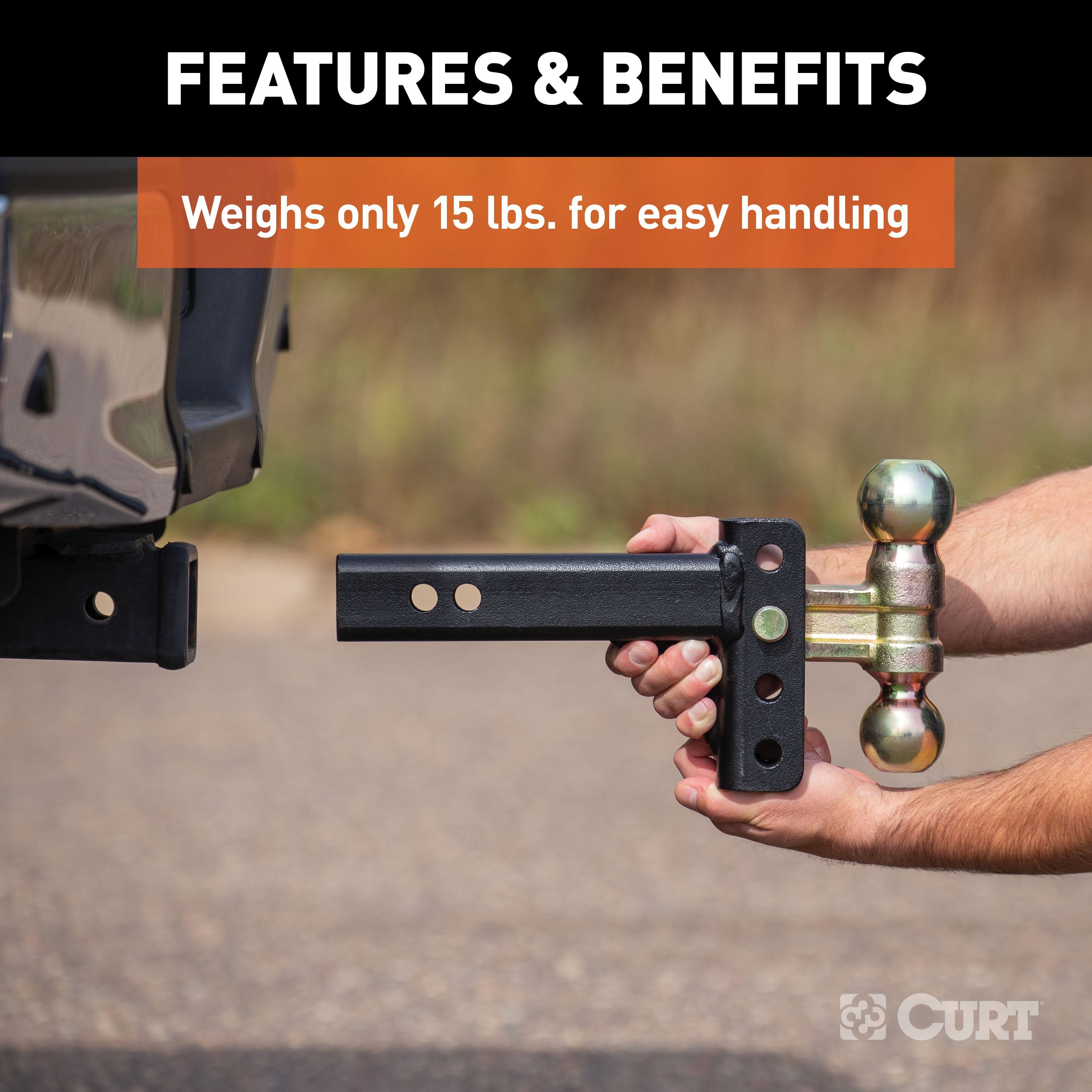 Trailer Hitch Ball Mount,Adjustable Ball Mount