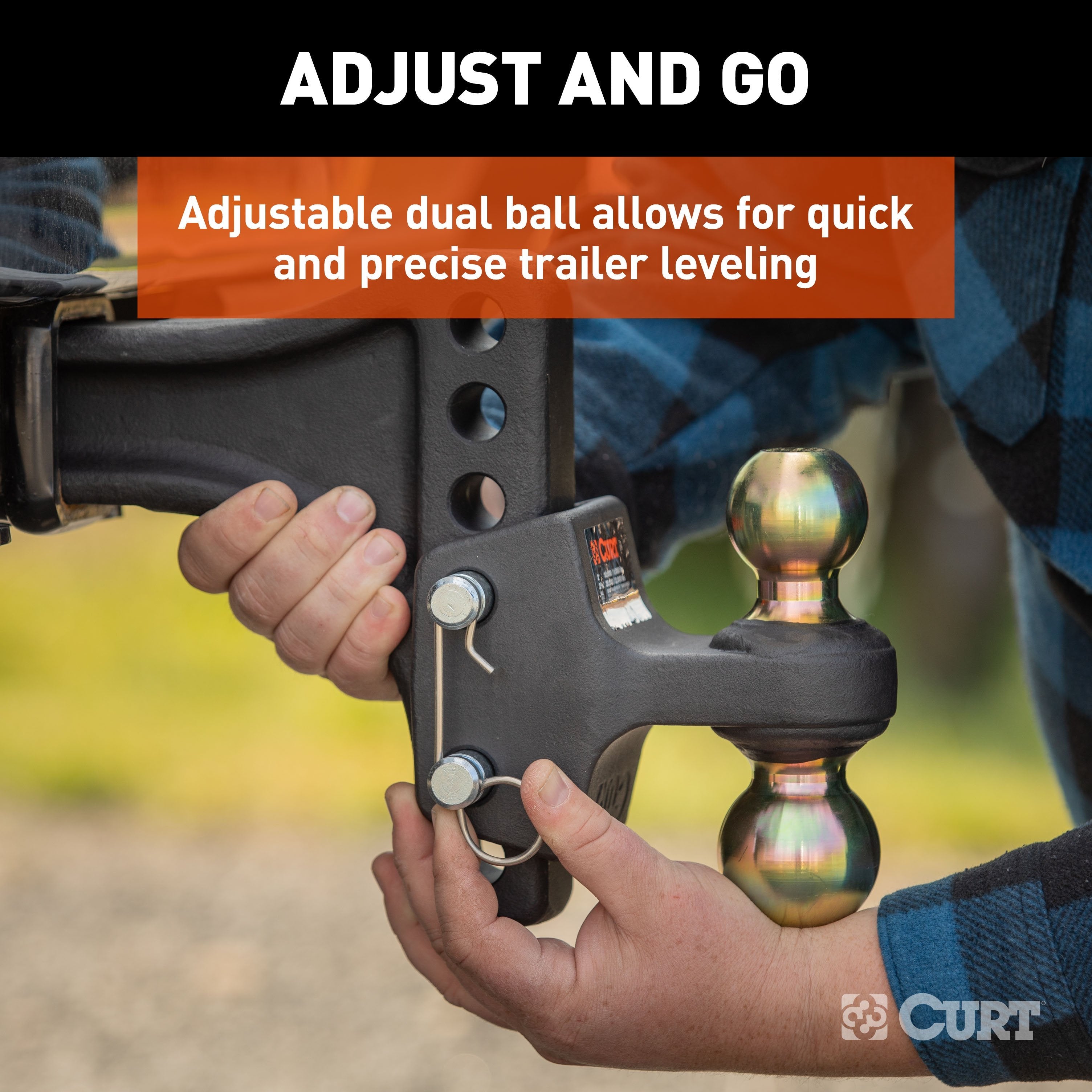 Trailer Hitch Ball Mount,Adjustable Ball Mount