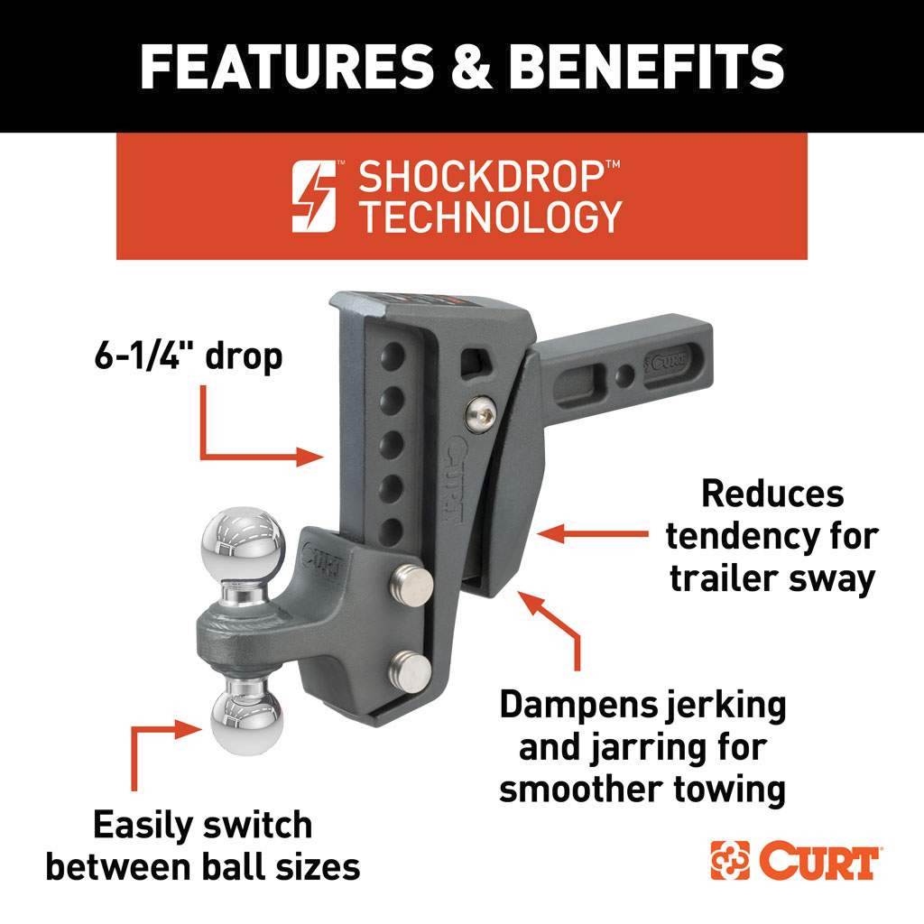 Trailer Hitch Ball Mount,Adjustable Ball Mount