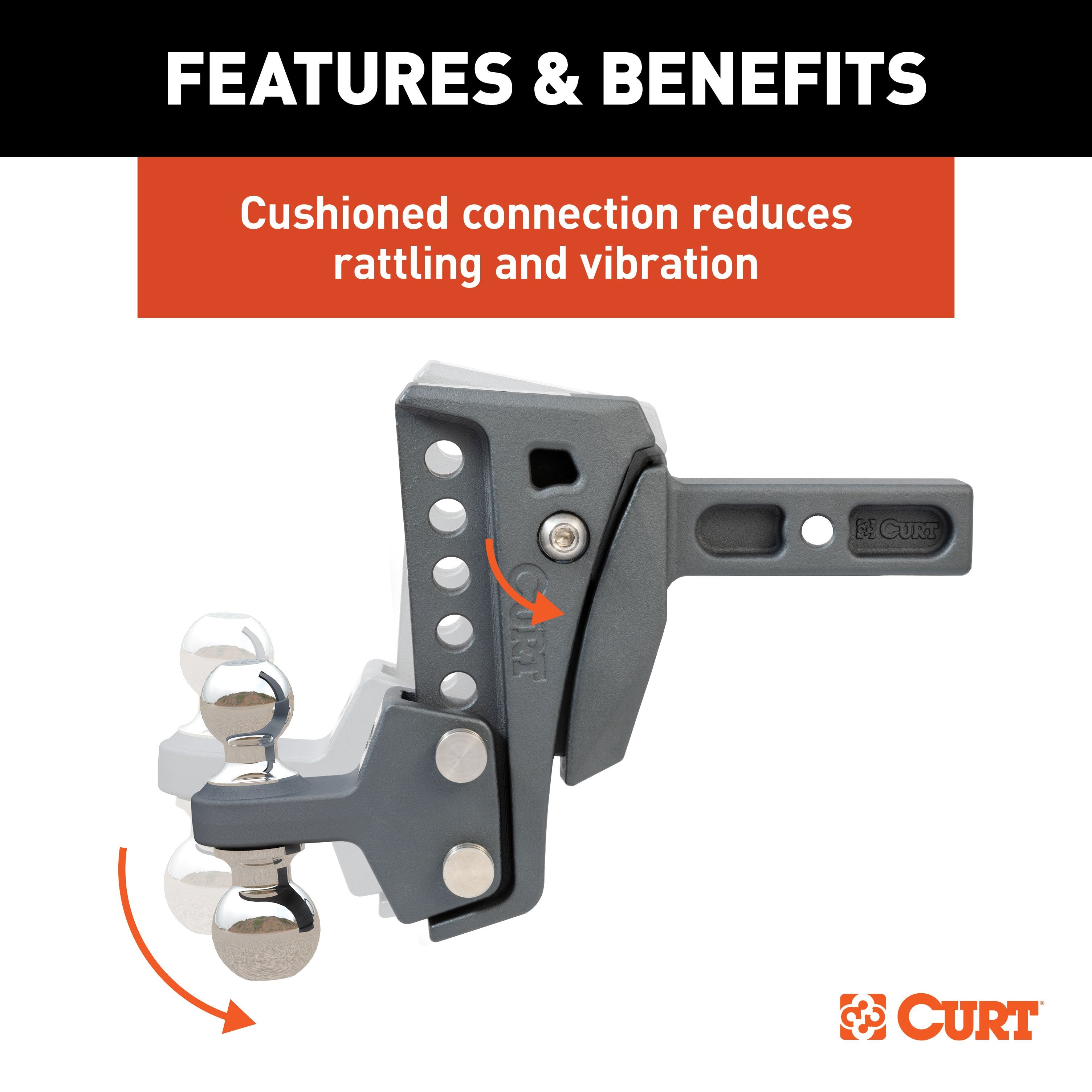 Trailer Hitch Ball Mount,Adjustable Ball Mount