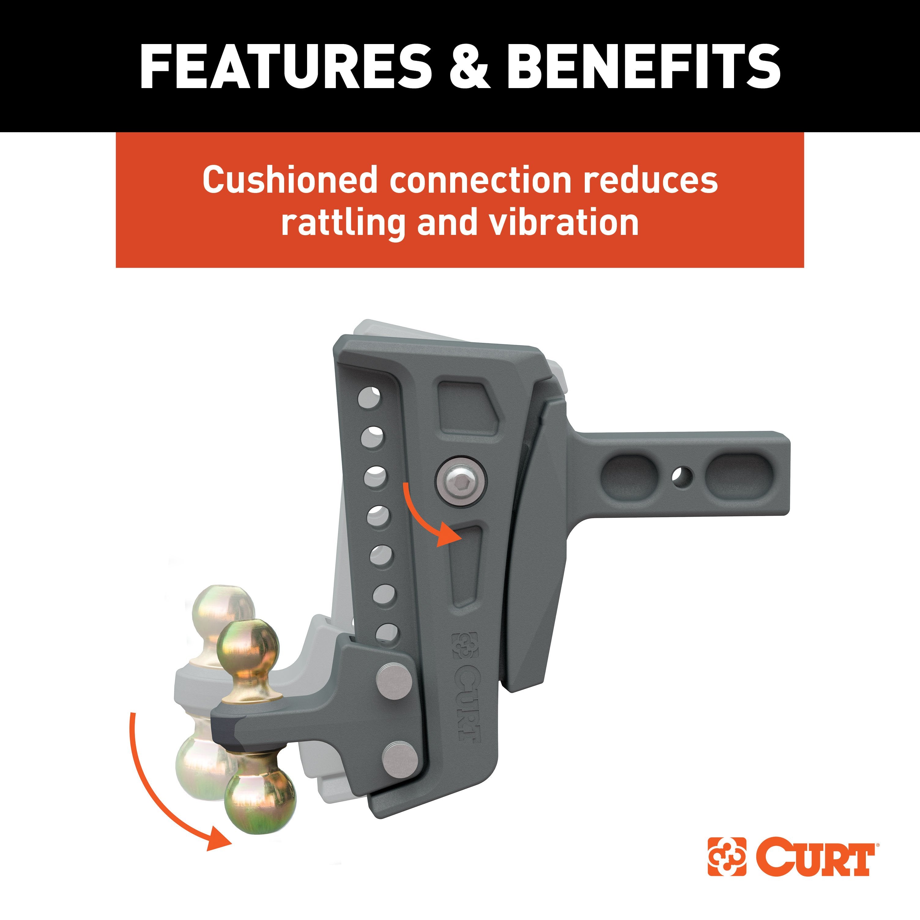 Trailer Hitch Ball Mount,Adjustable Ball Mount