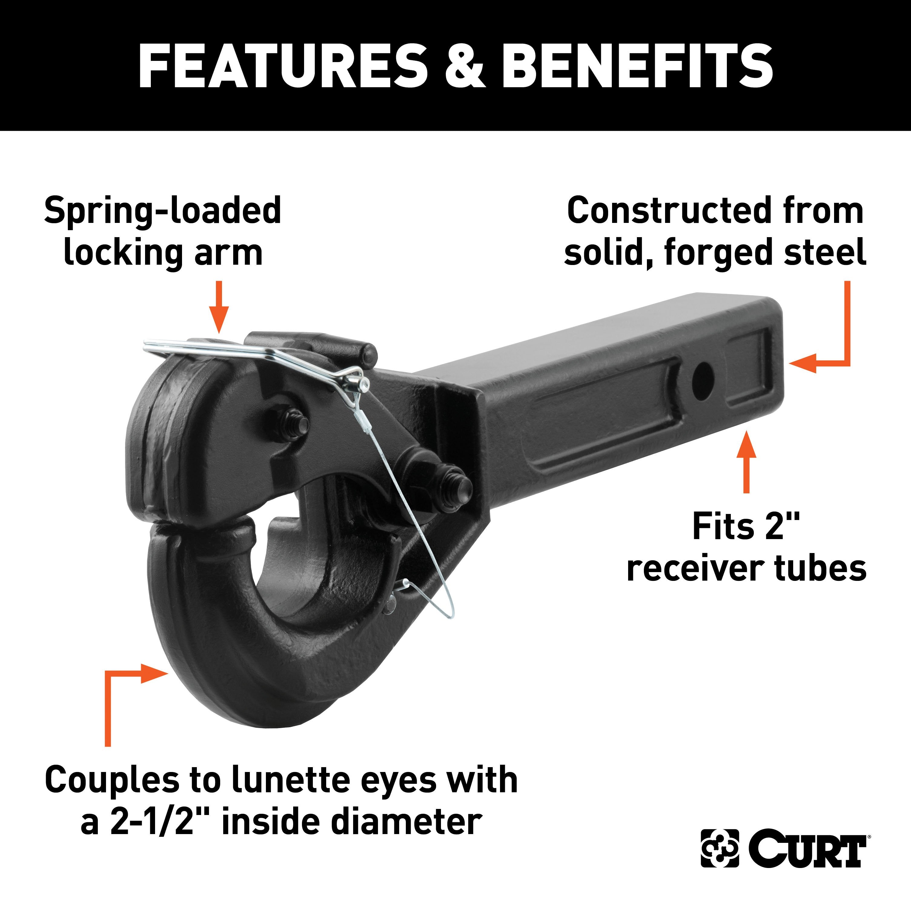 Specialty Towing Components,Hitch Mounted Pintle Hook