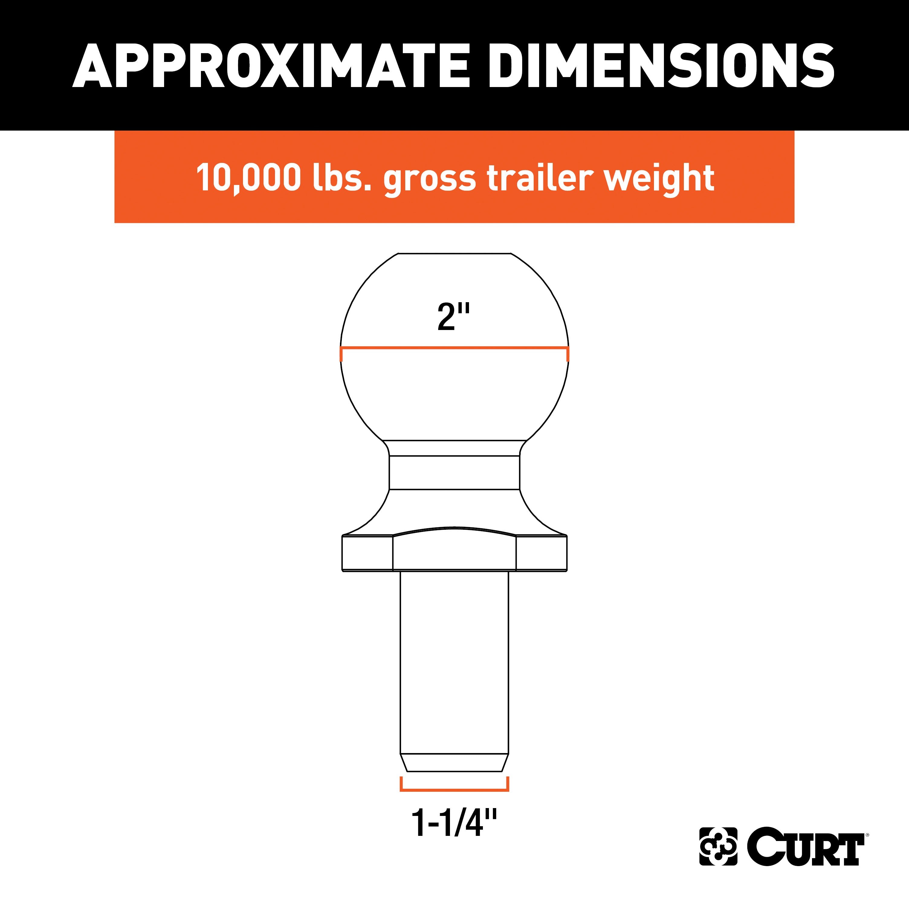Trailer Hitch Ball,2 Inch Ball