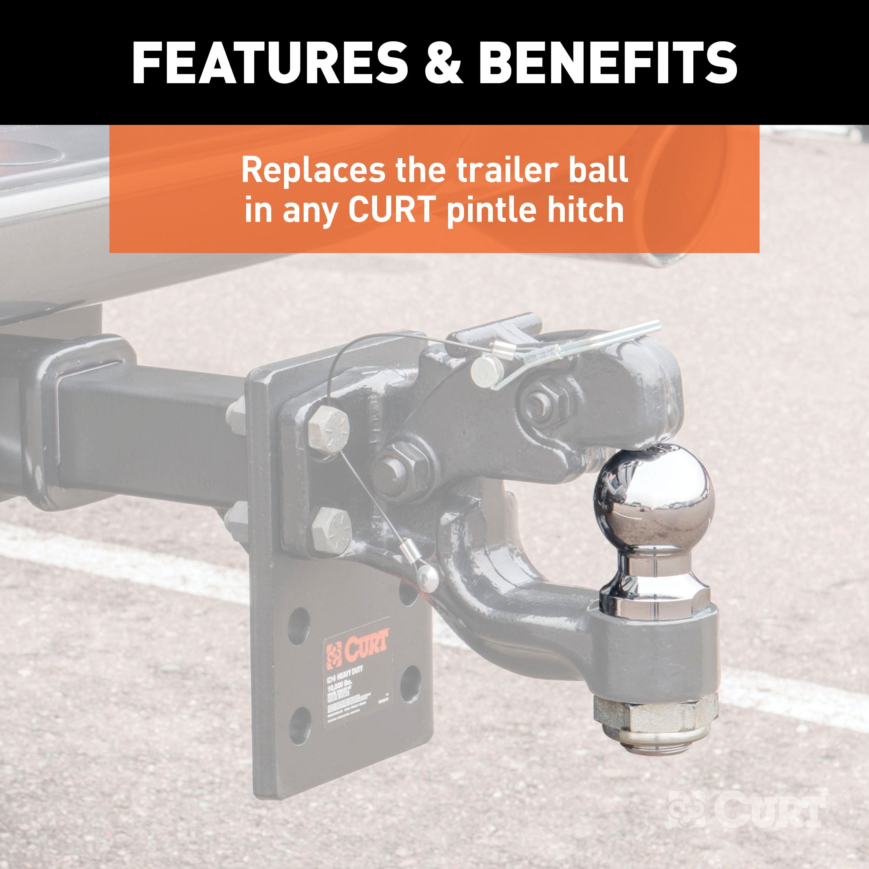 Trailer Hitch Ball,2 Inch Ball