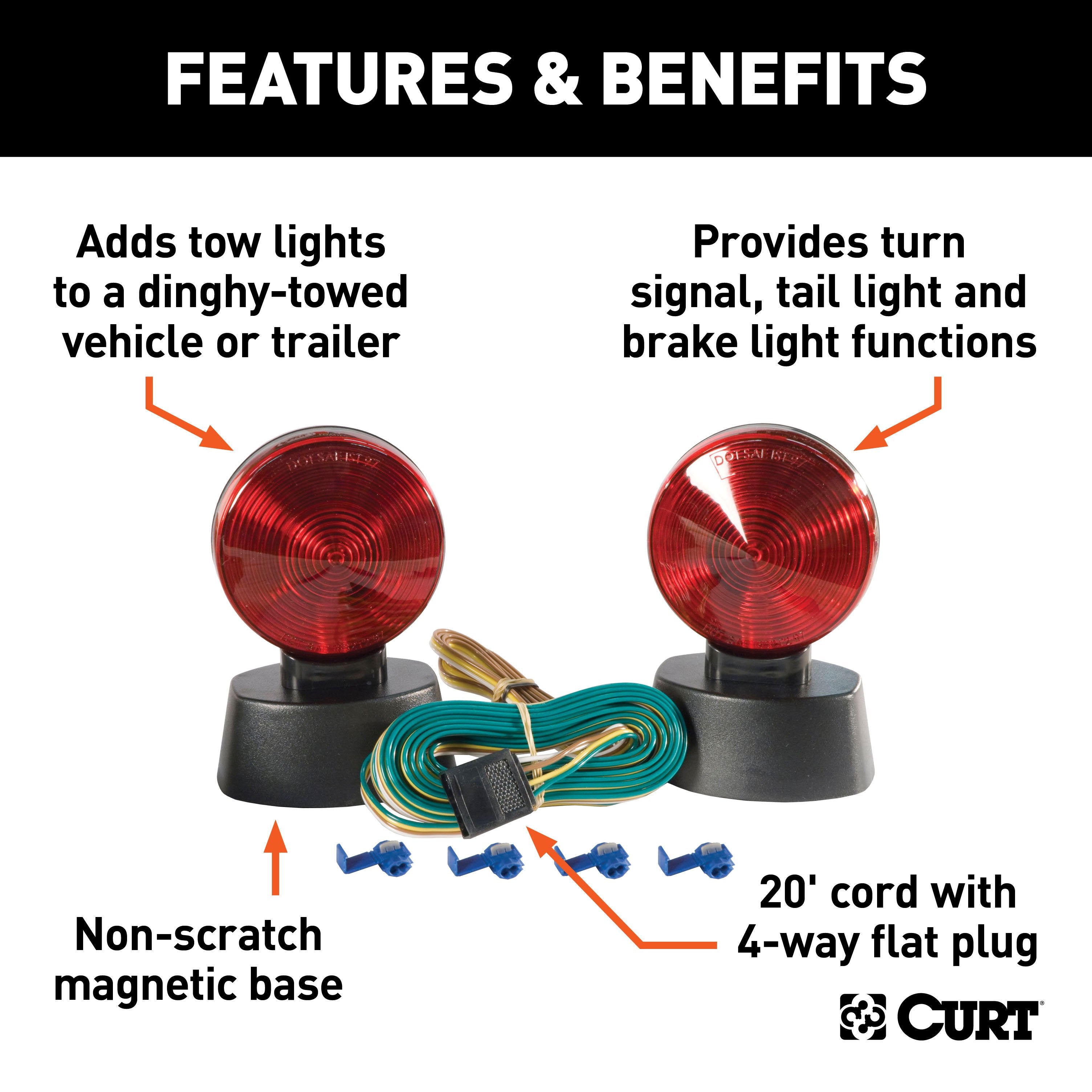 RV Flat Towing Parts,Tow Lights