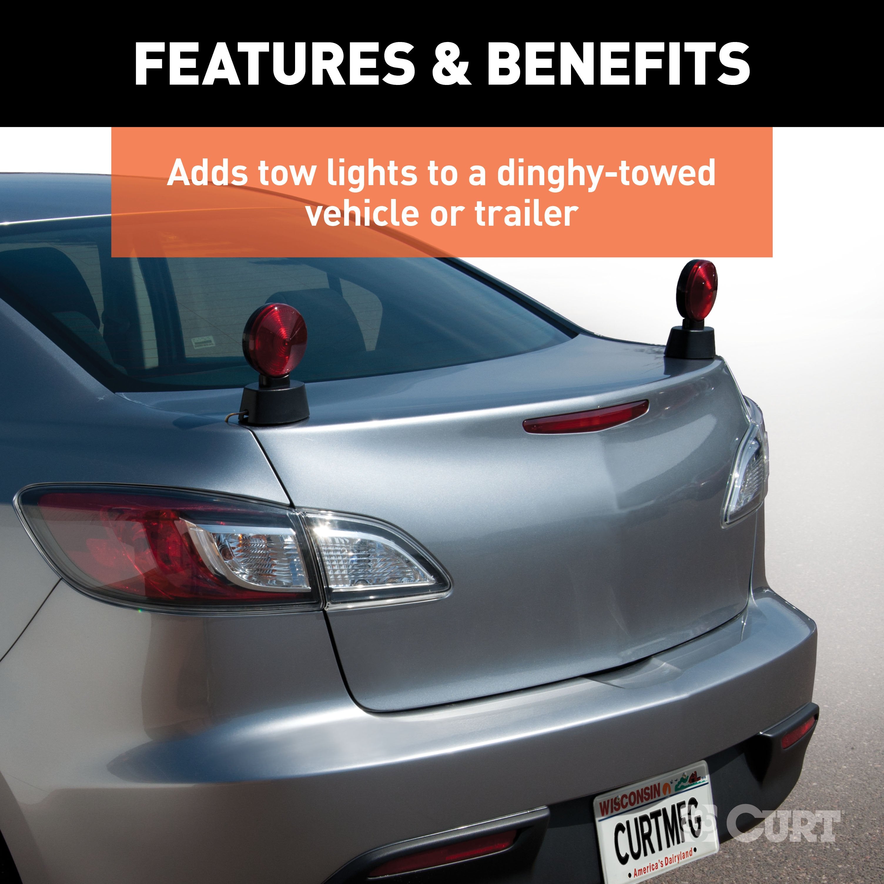 RV Flat Towing Parts,Tow Lights