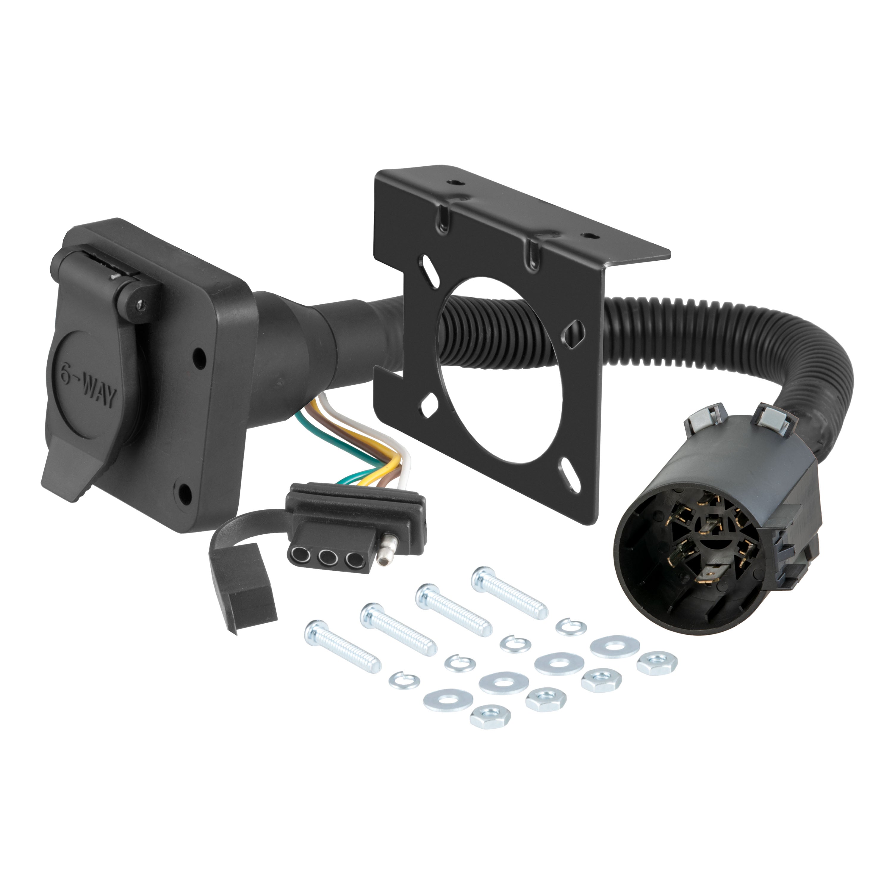 Trailer Wiring Parts and Accessories,4-Flat