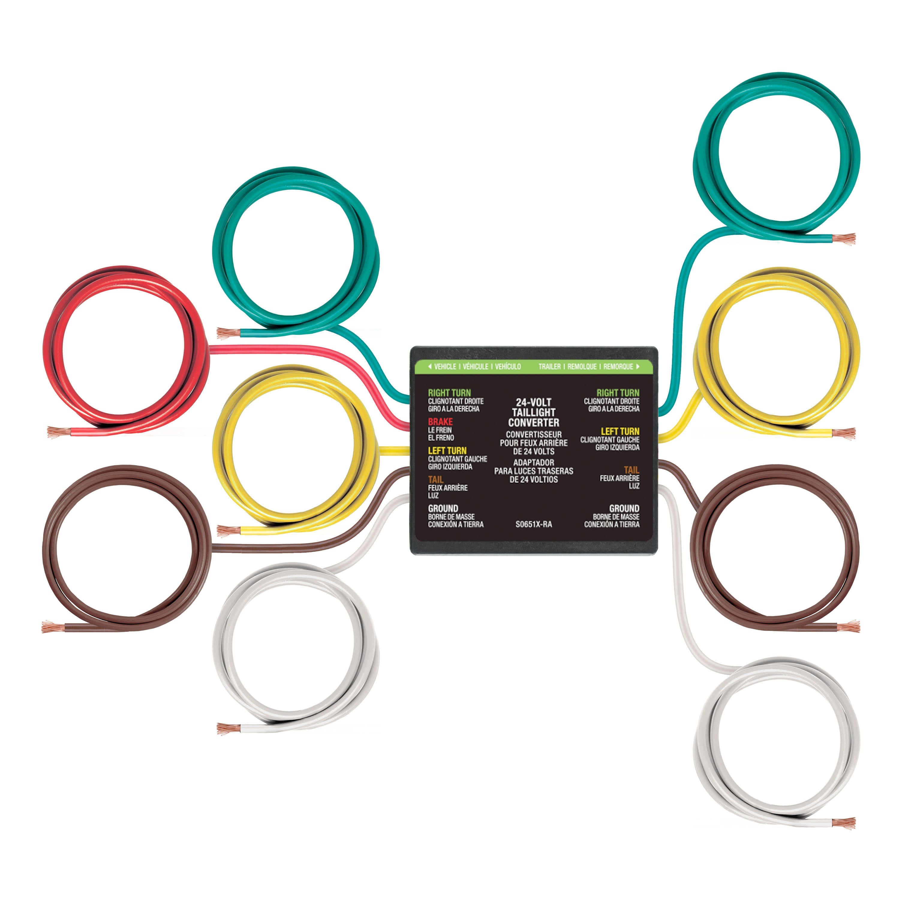 Trailer Wiring Parts and Accessories,4-Flat