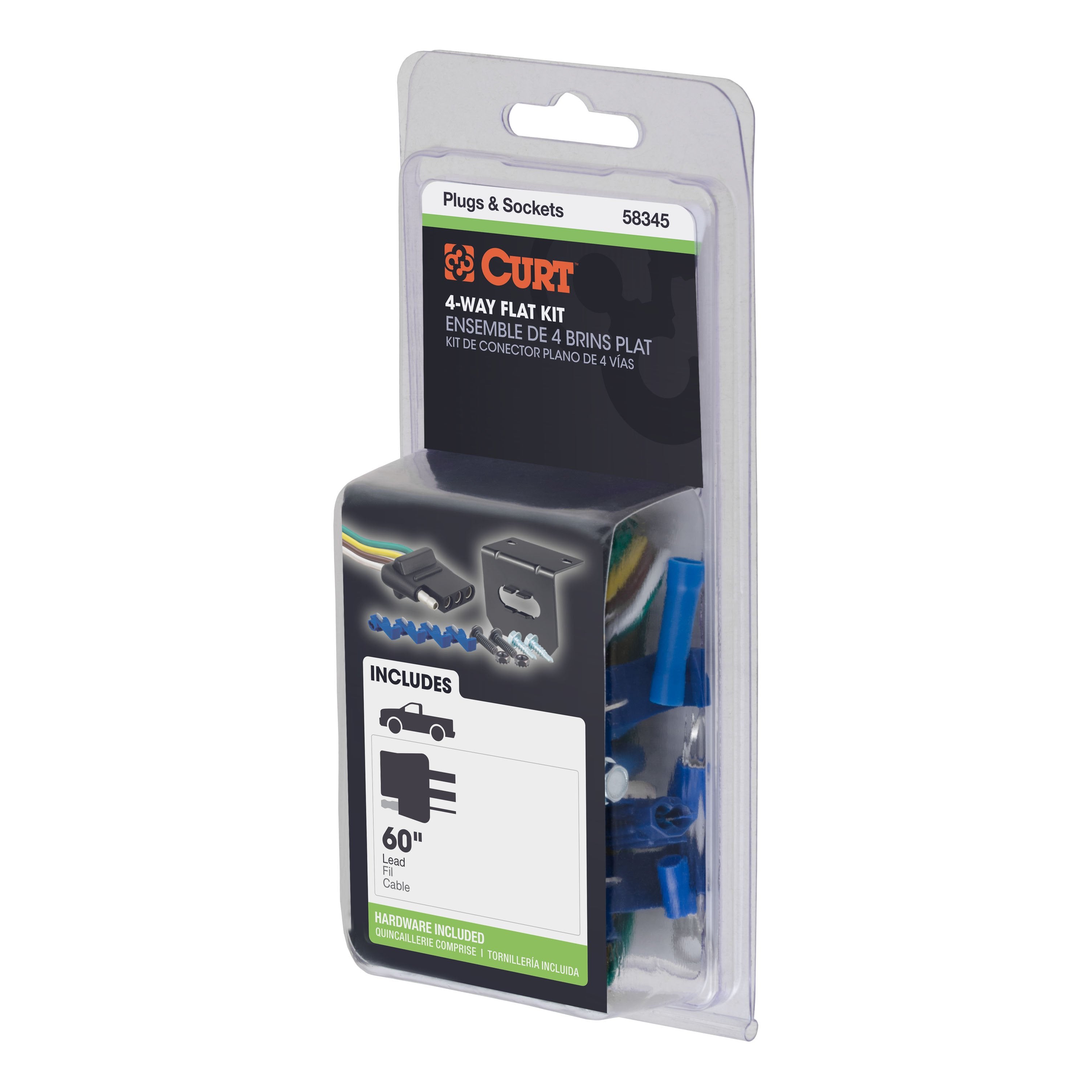 Trailer Wiring Parts and Accessories,4-Flat
