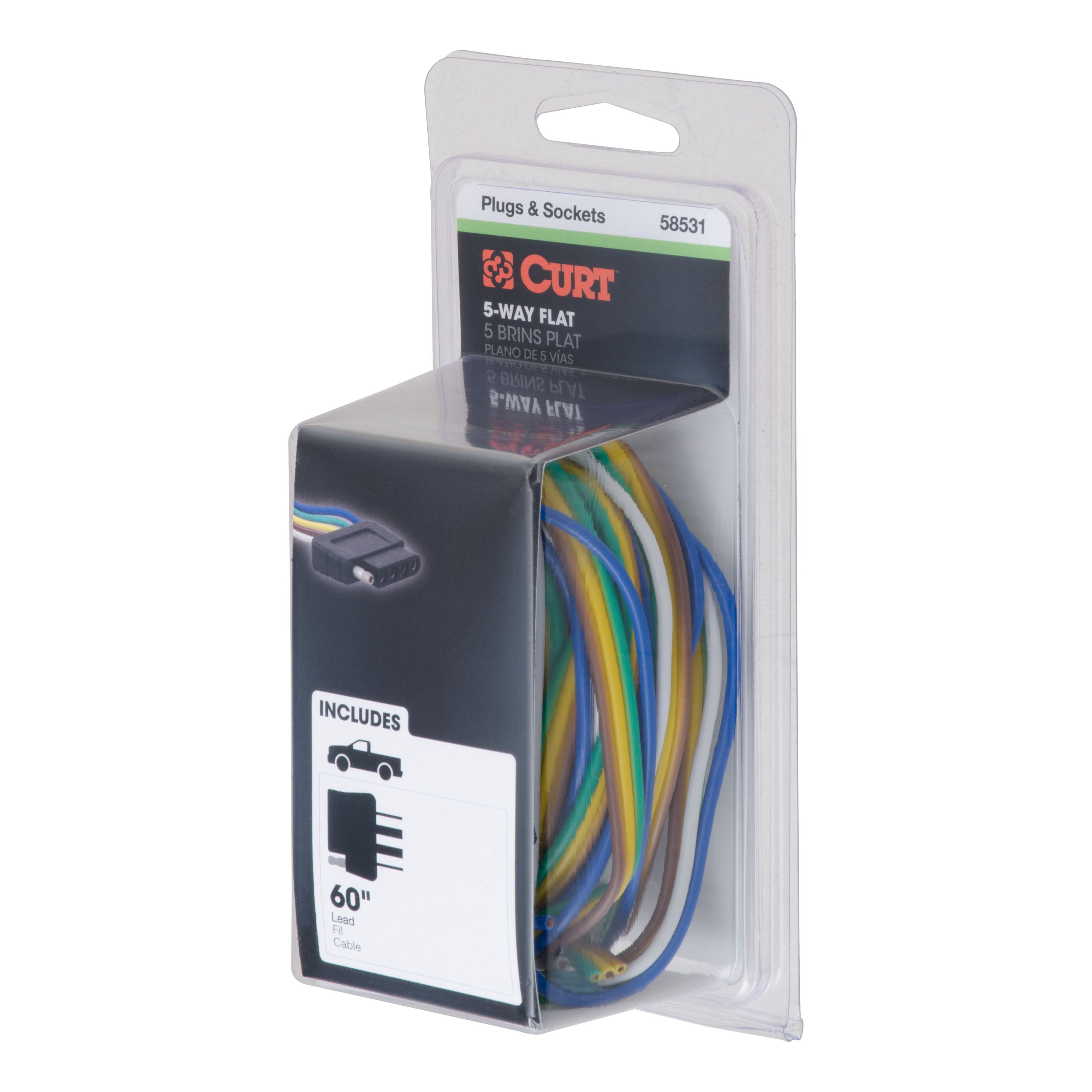 Trailer Wiring Parts and Accessories,5-Flat
