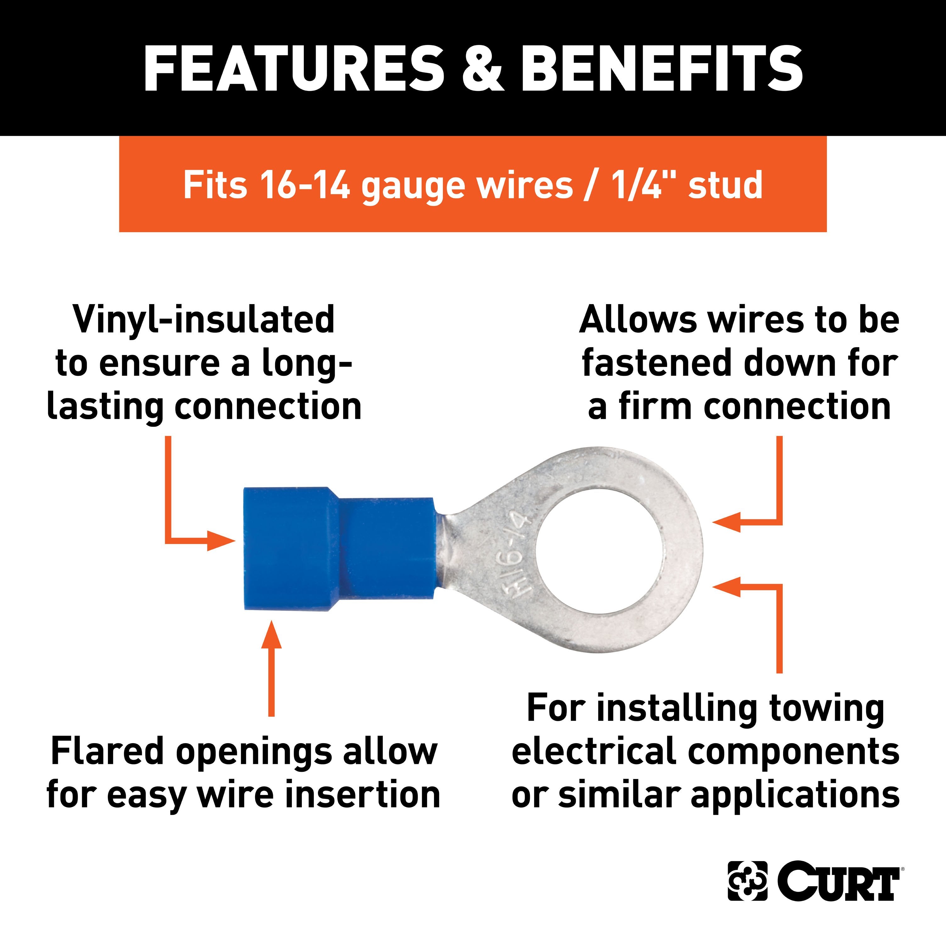 Flat Tow Wiring Parts,Looms Connectors and Ring Terminals