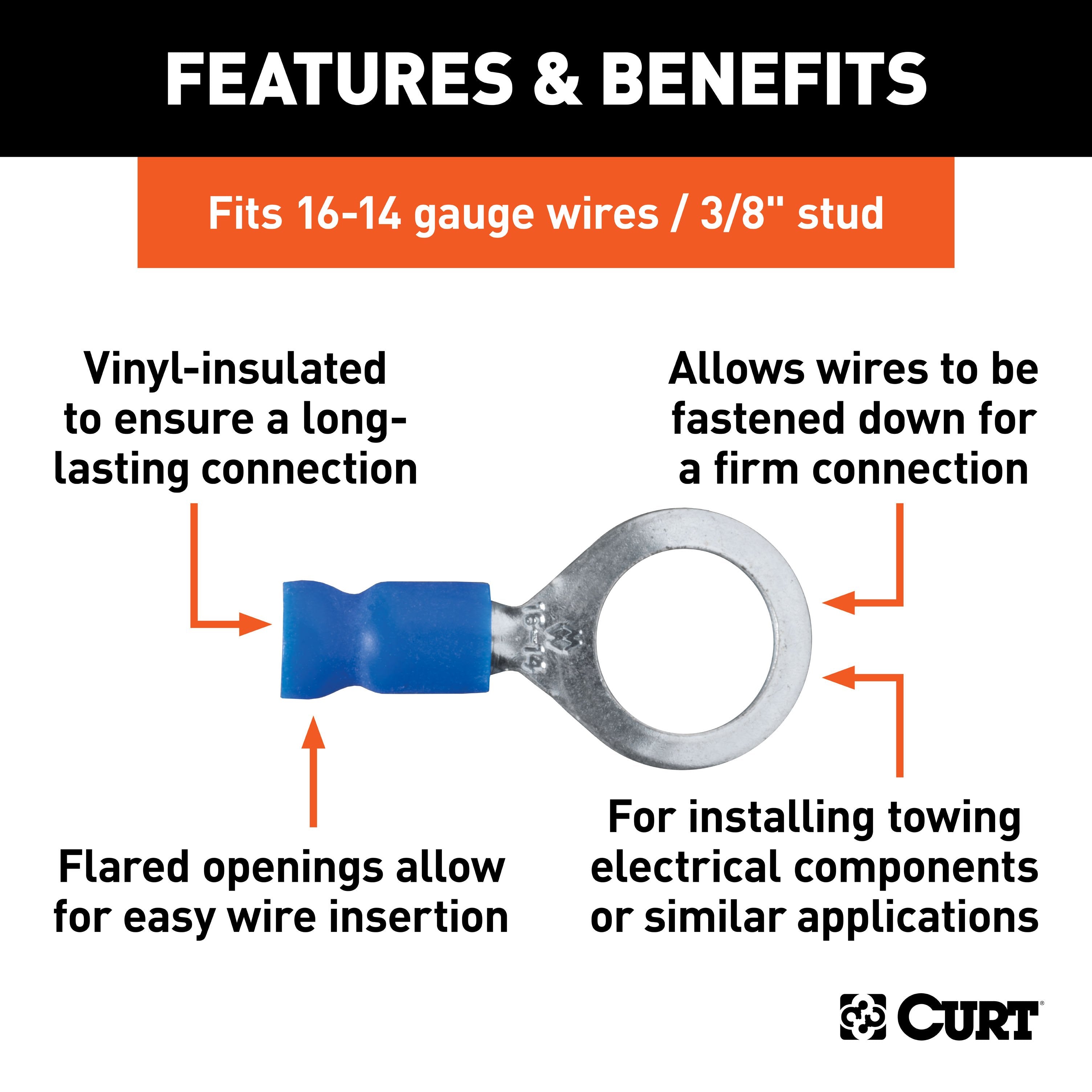 Flat Tow Wiring Parts,Looms Connectors and Ring Terminals