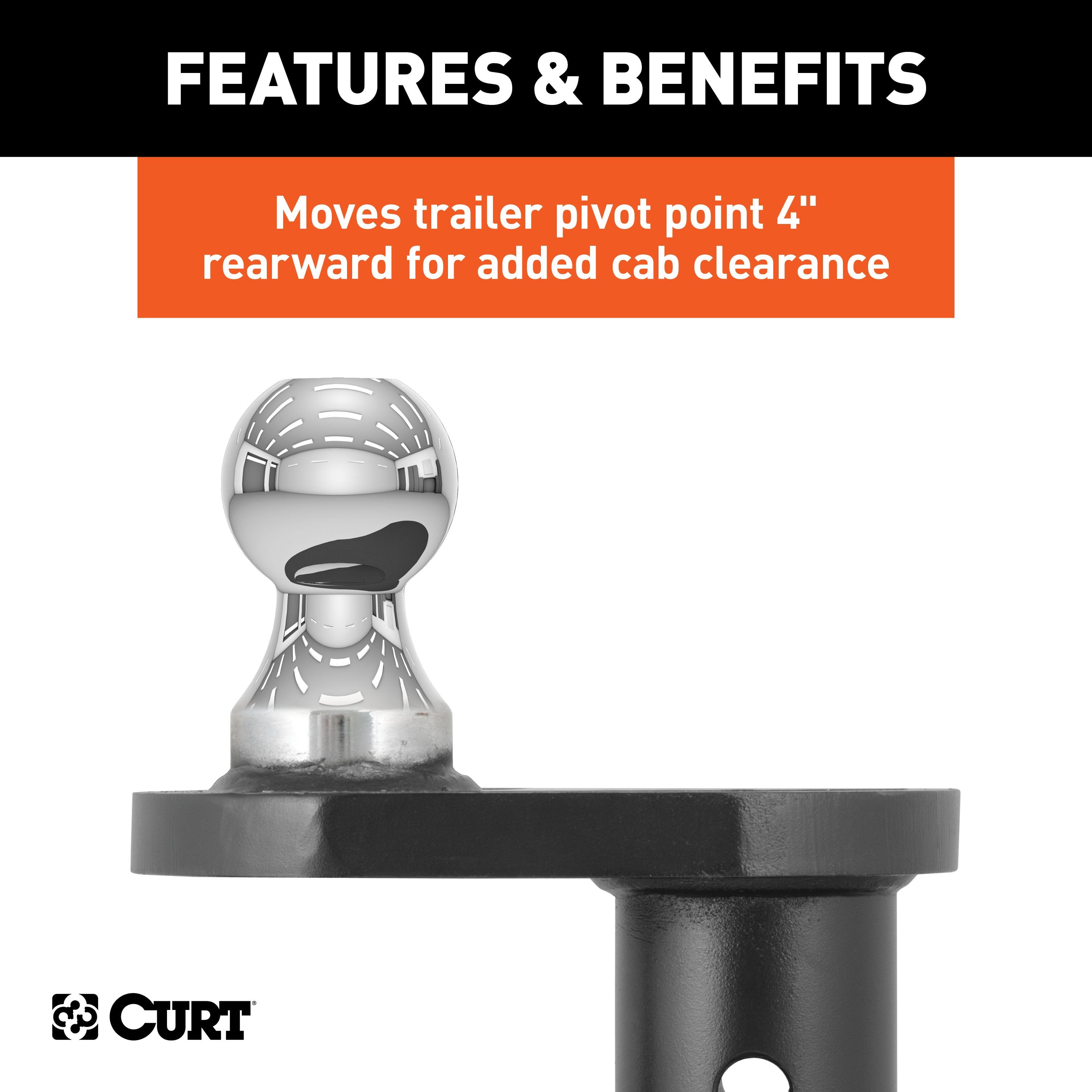 Trailer Hitch Ball,2-5/16 Inch Ball