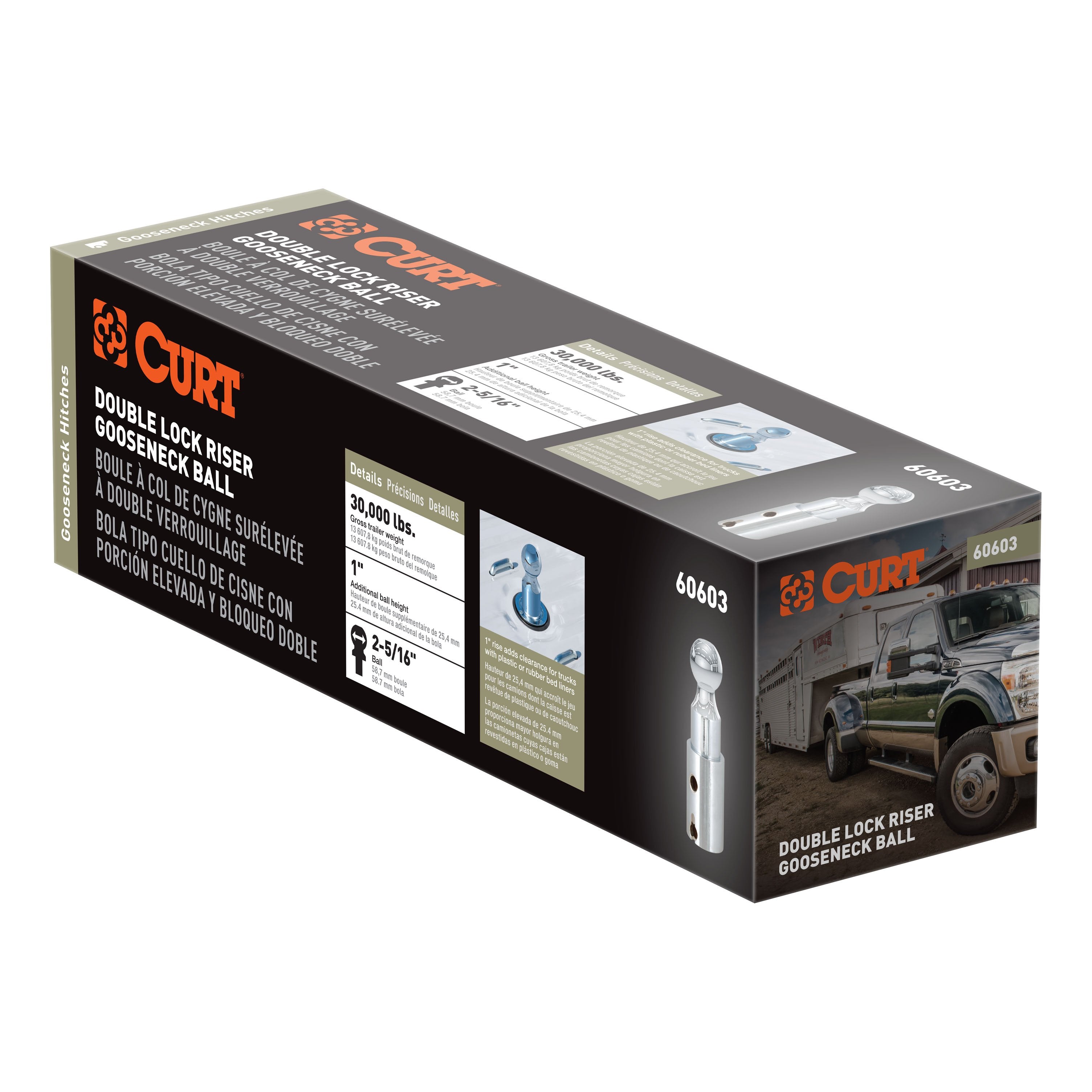 Trailer Hitch Ball,2-5/16 Inch Ball