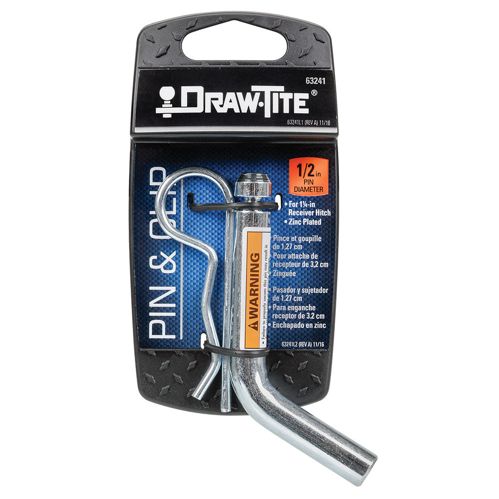 Hitch Pins and Clips,Fits 1-1/4 Inch Hitch