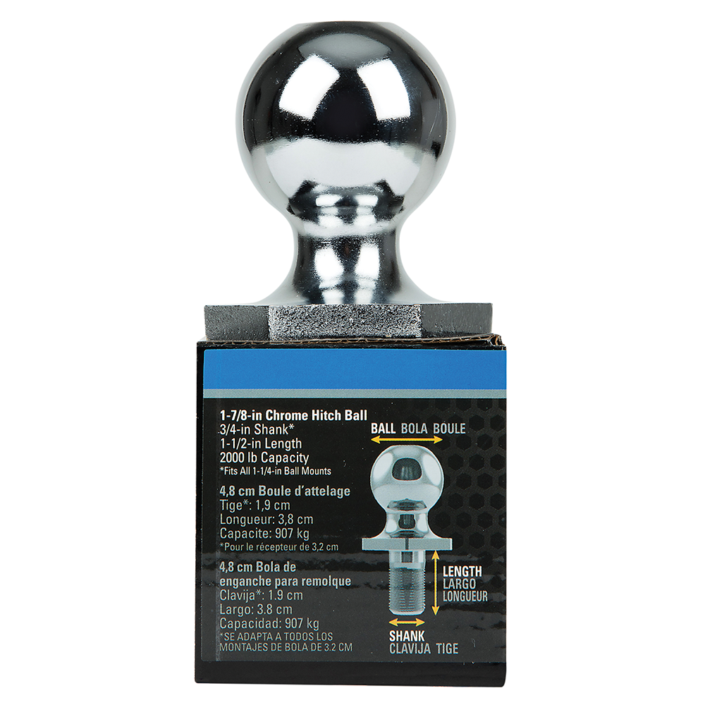 Trailer Hitch Ball,1-7/8 Inch Ball